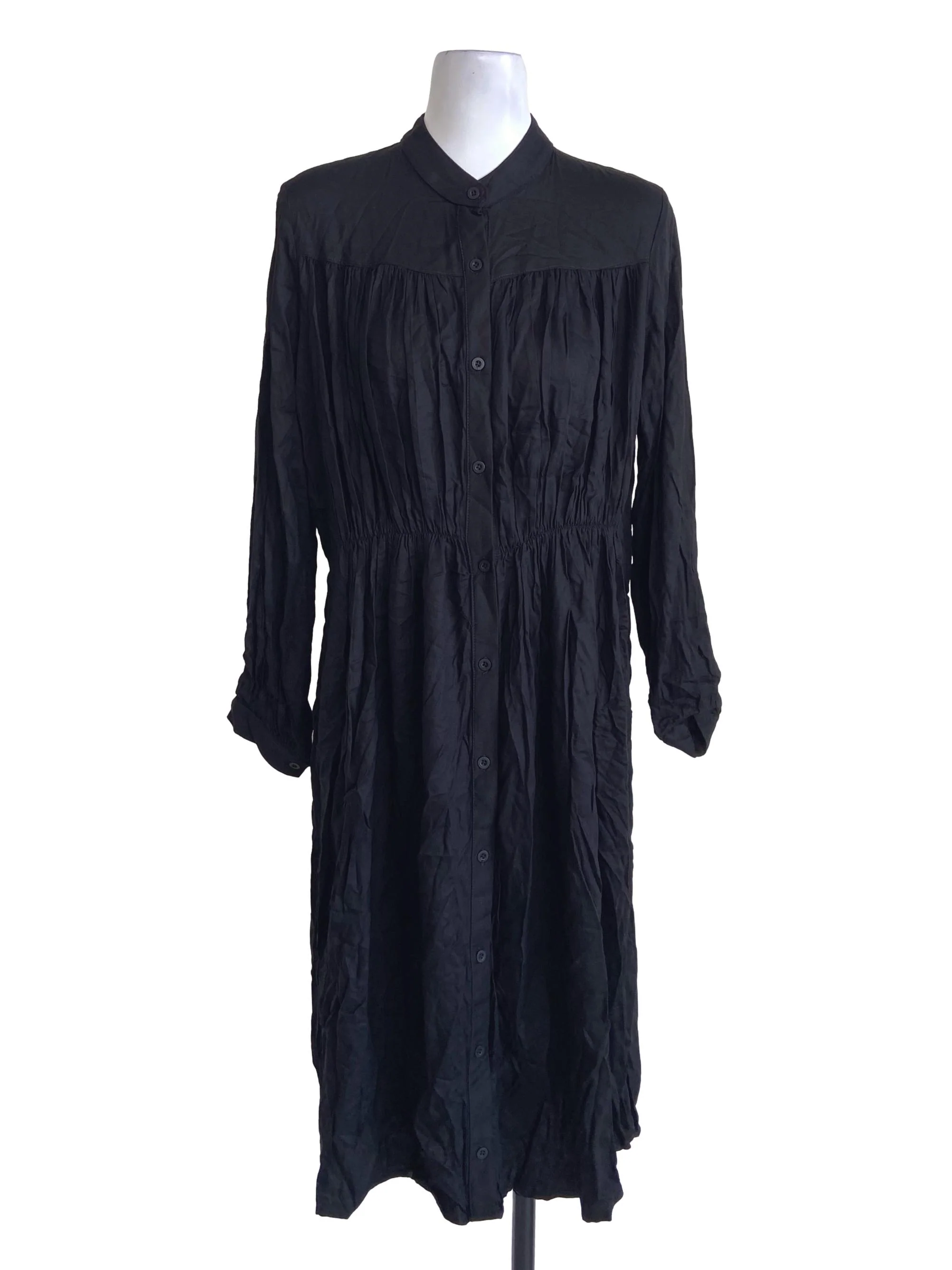 Black Button Down Shirt Dress