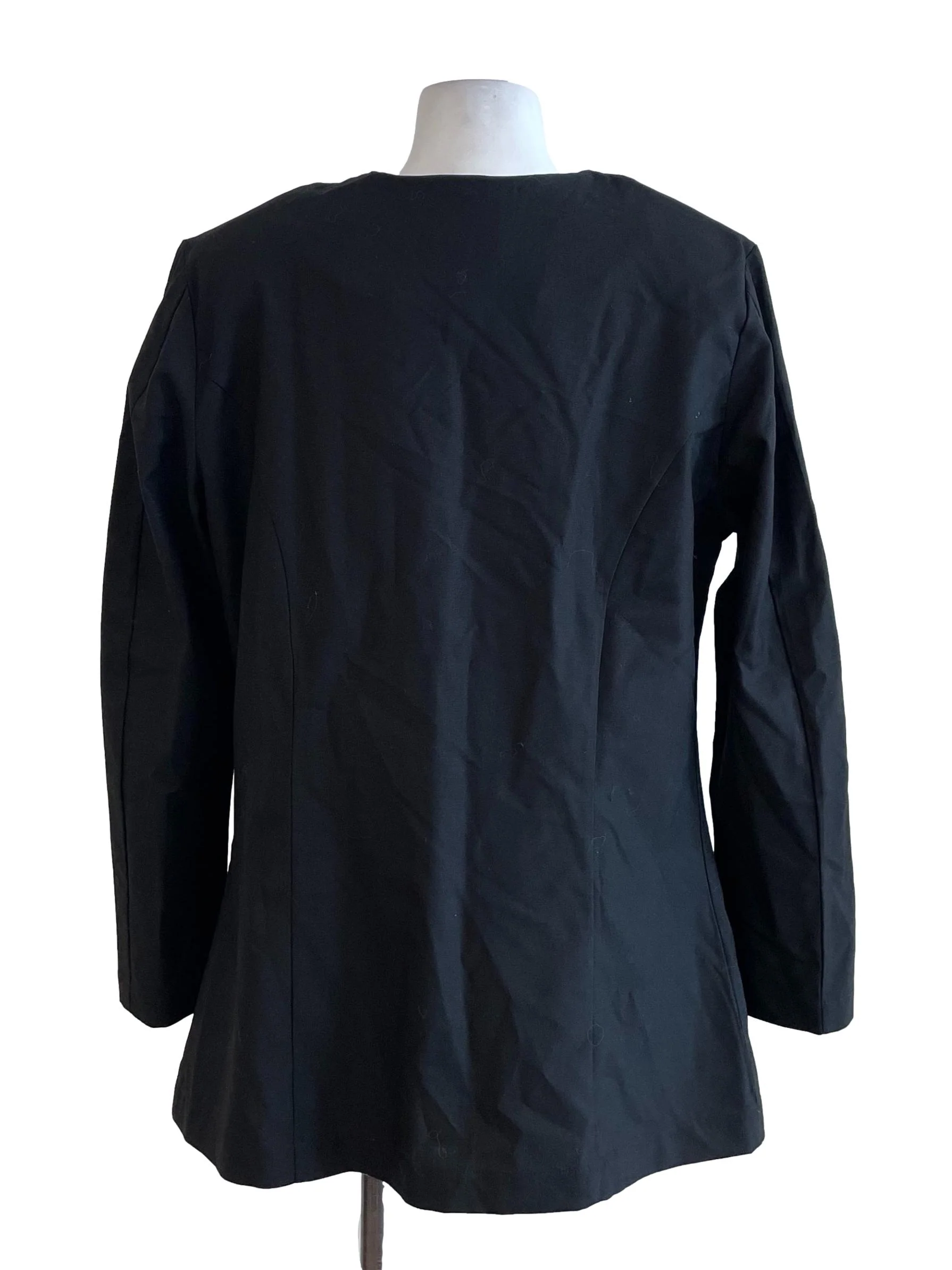 Black Button Up Fit Jacket - Image 2