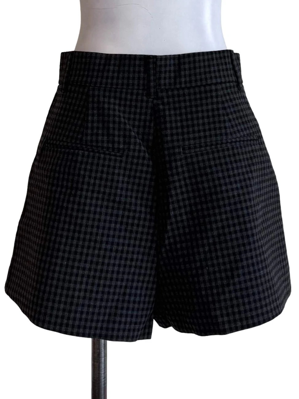 Black Checkered Short Pants - Image 2