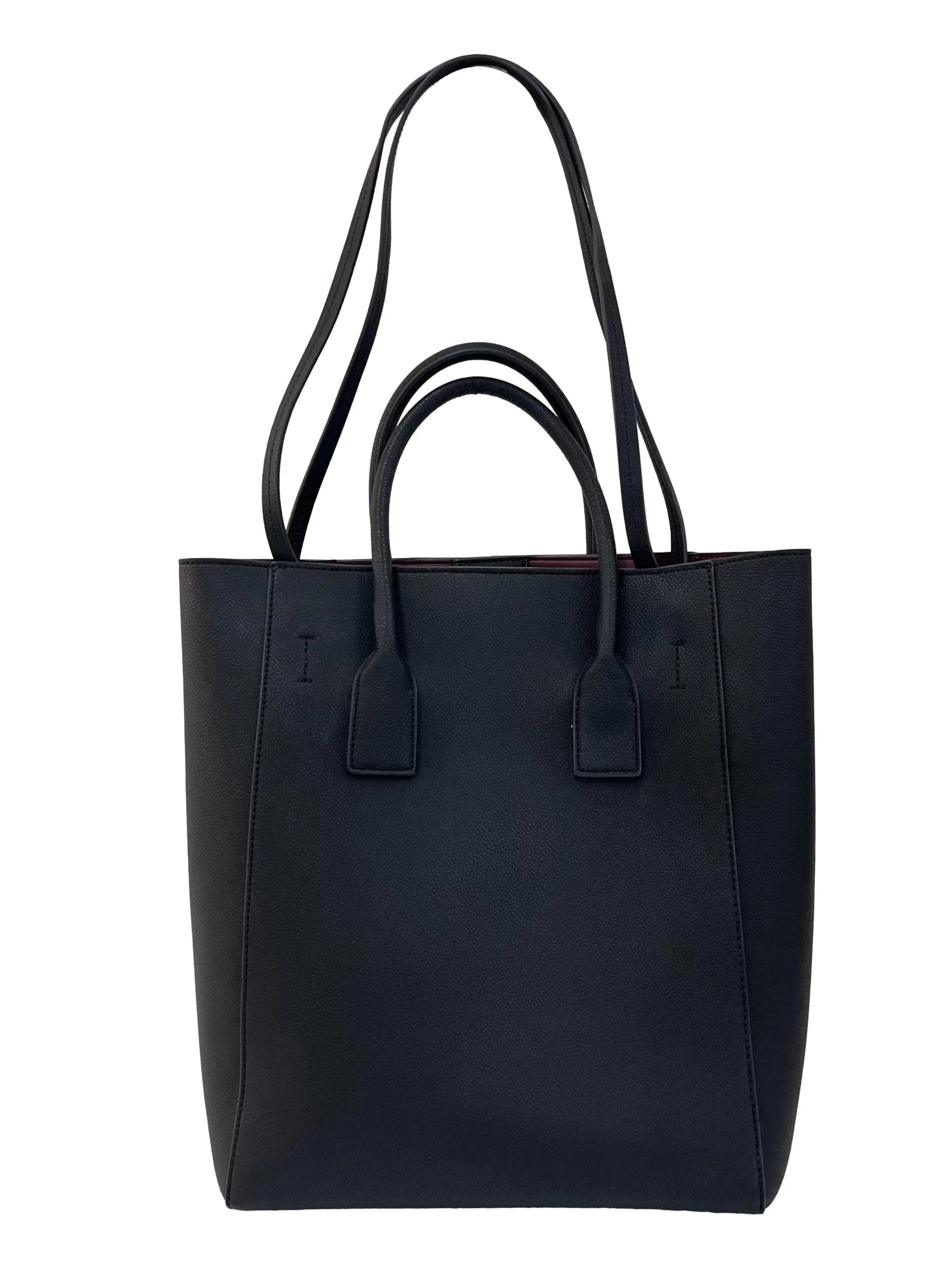 Black Chiffon Scarf Tote Bag CSN - Image 2