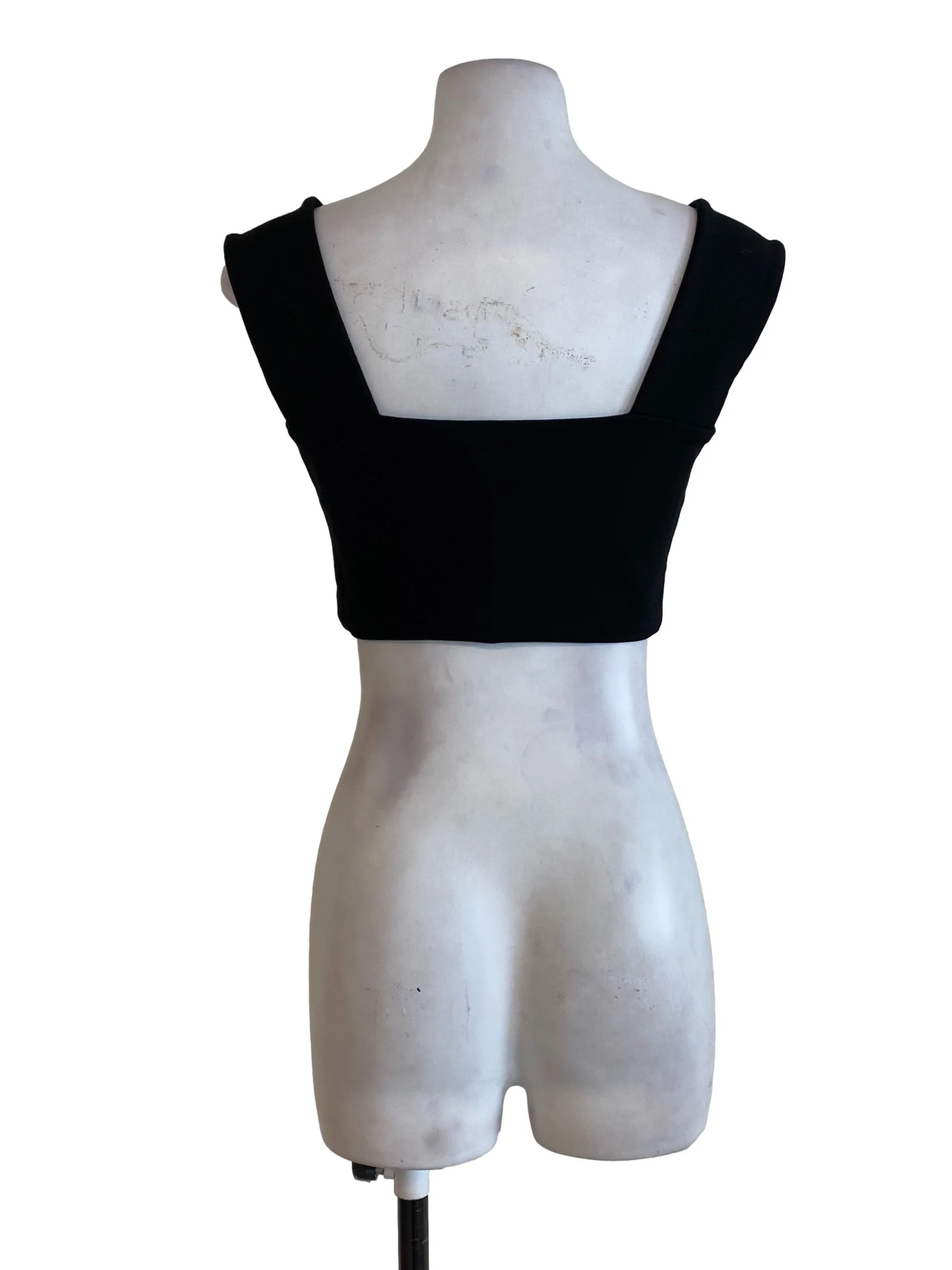 Black Crop Top LB - Image 2