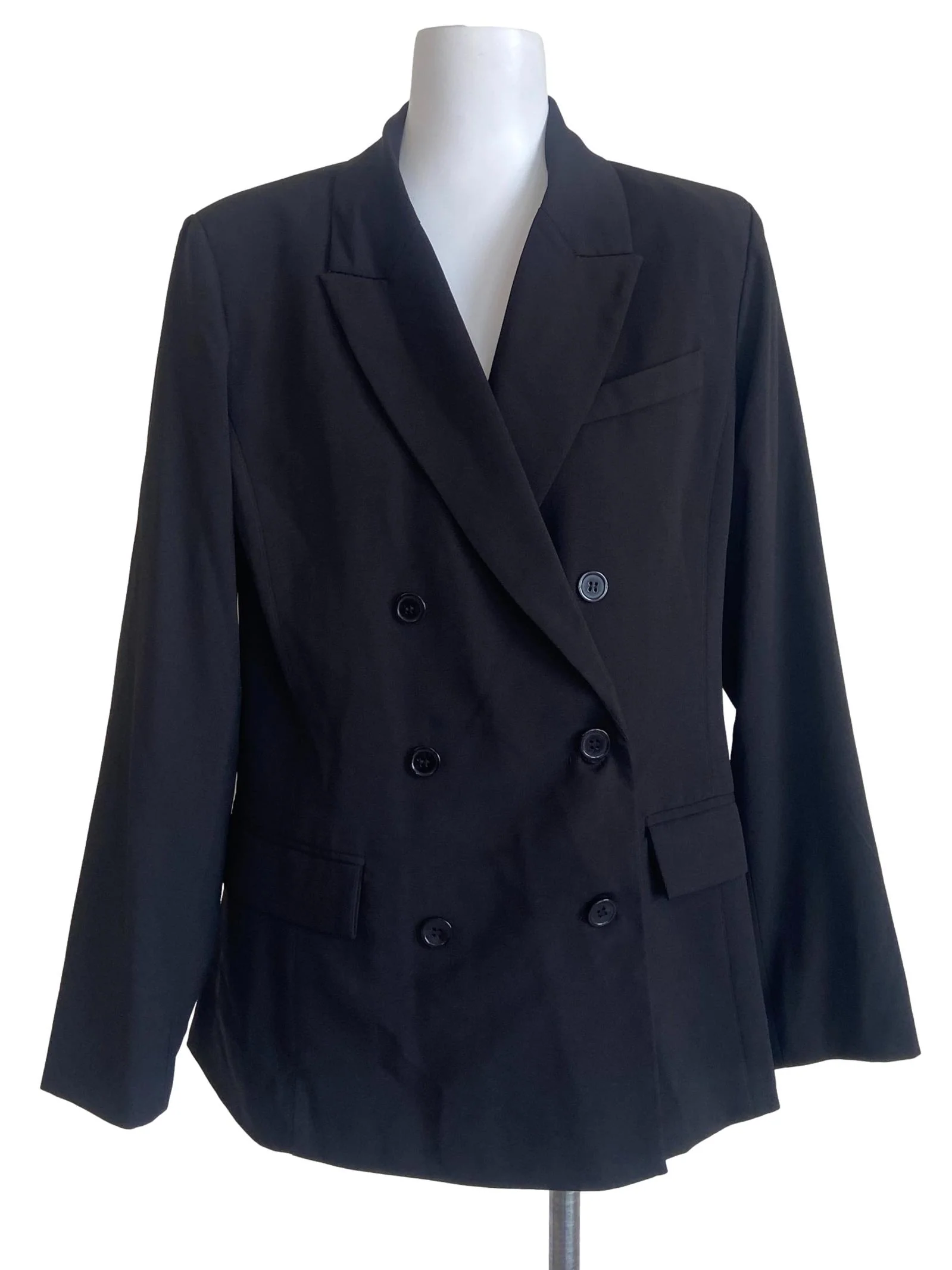 Black Double Breasted Blazer