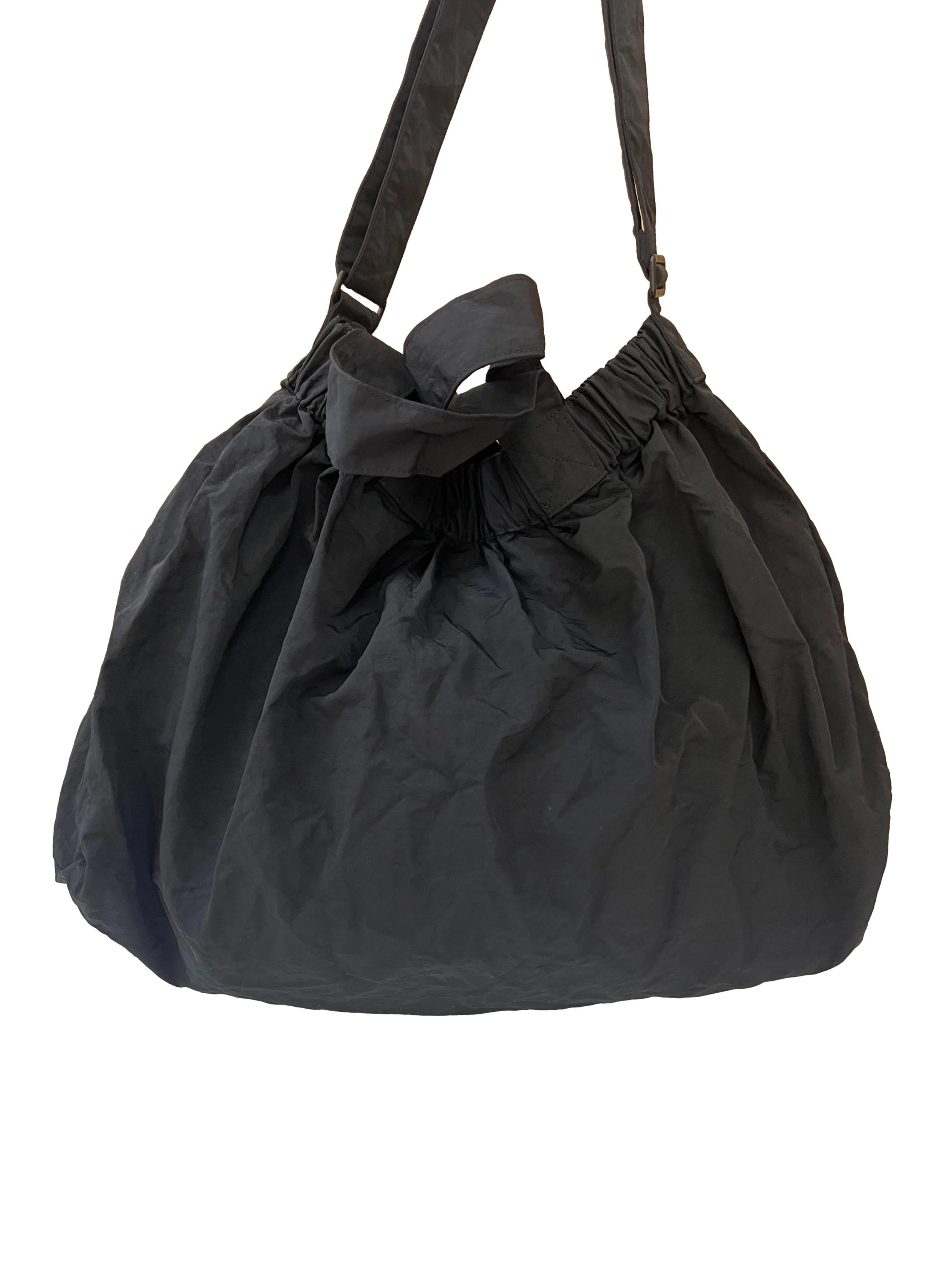Black Dumpling Bag In XL - Image 2