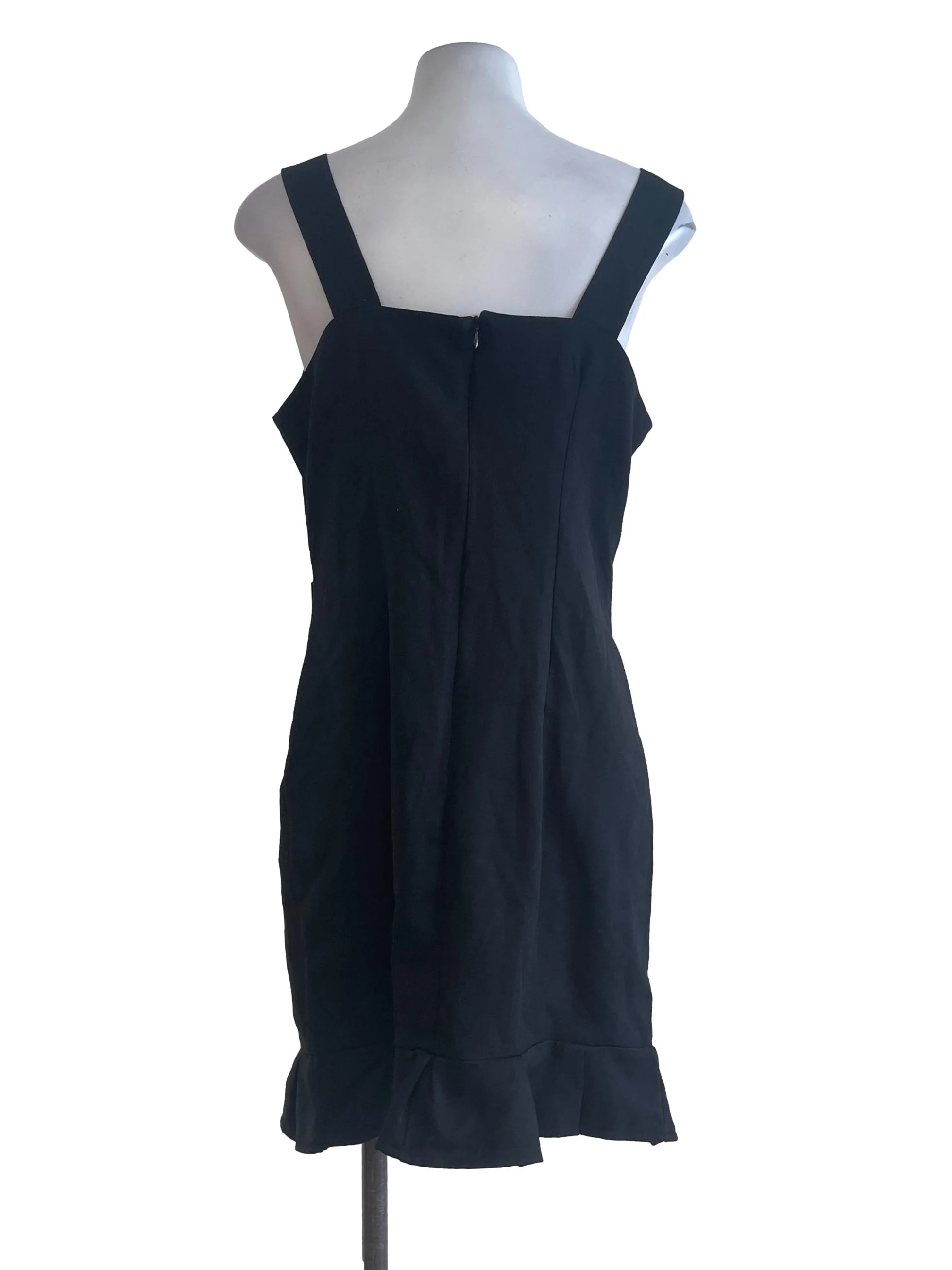 Black Fancy Floral Charms Dress - Image 2