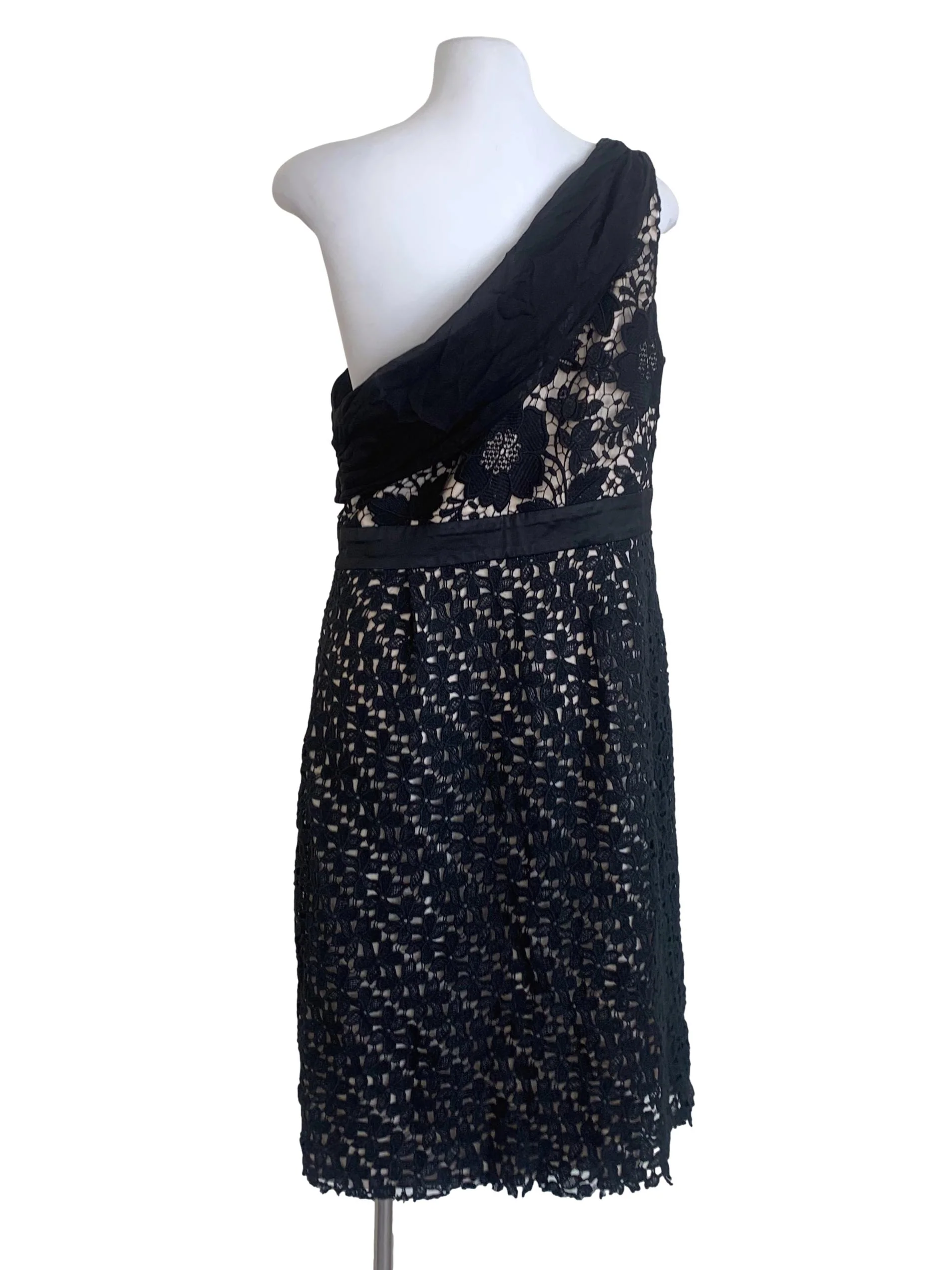 Ebony Lace One Shoulder Dress - Image 2