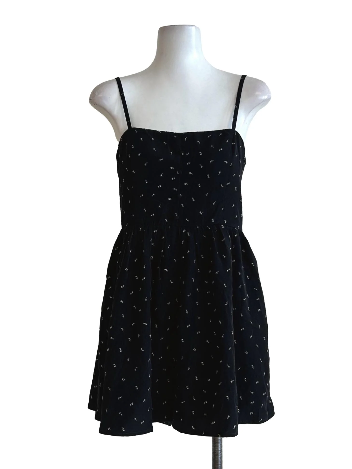 Black Floral Printed Romper