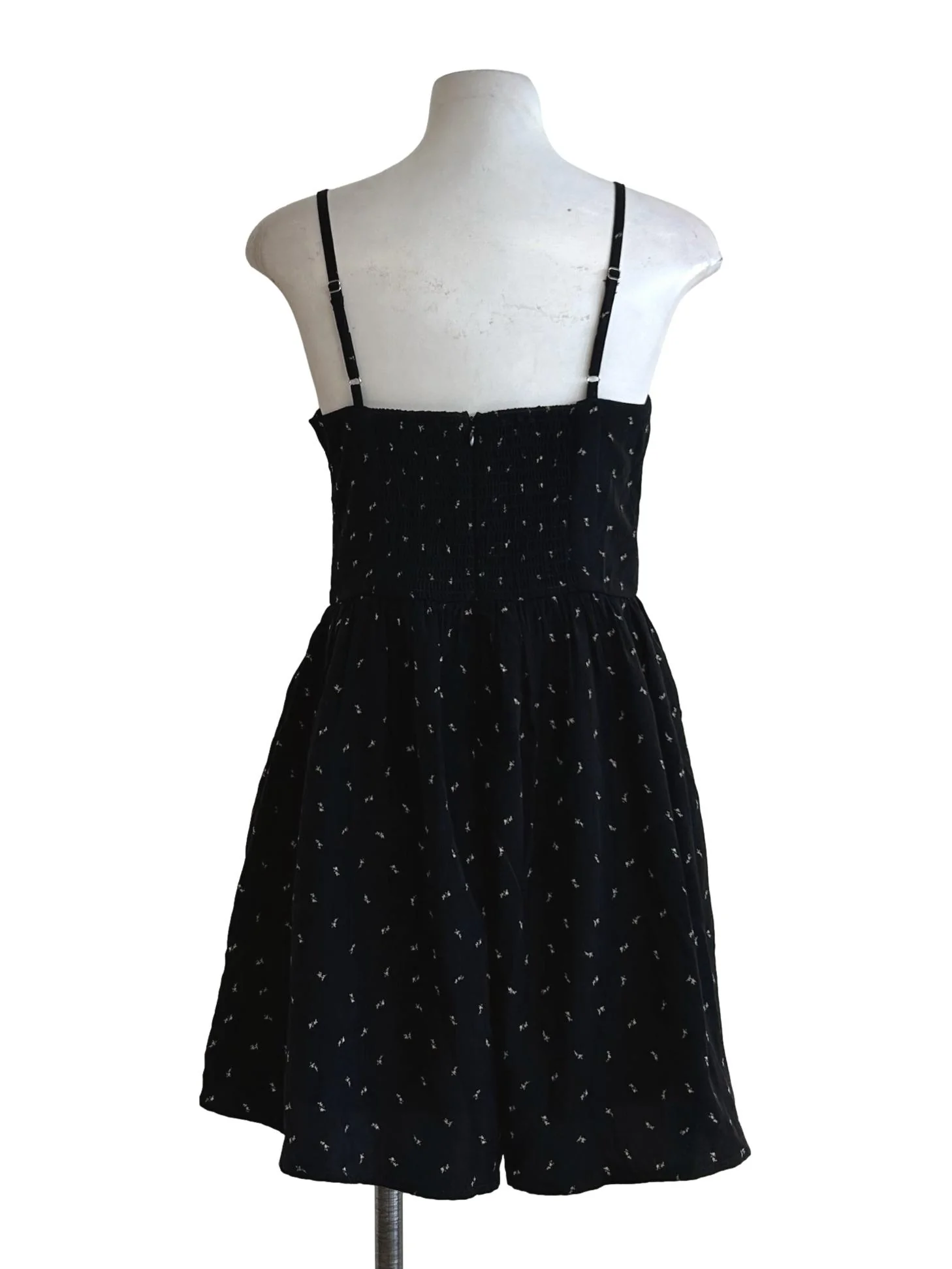 Black Floral Printed Romper - Image 2