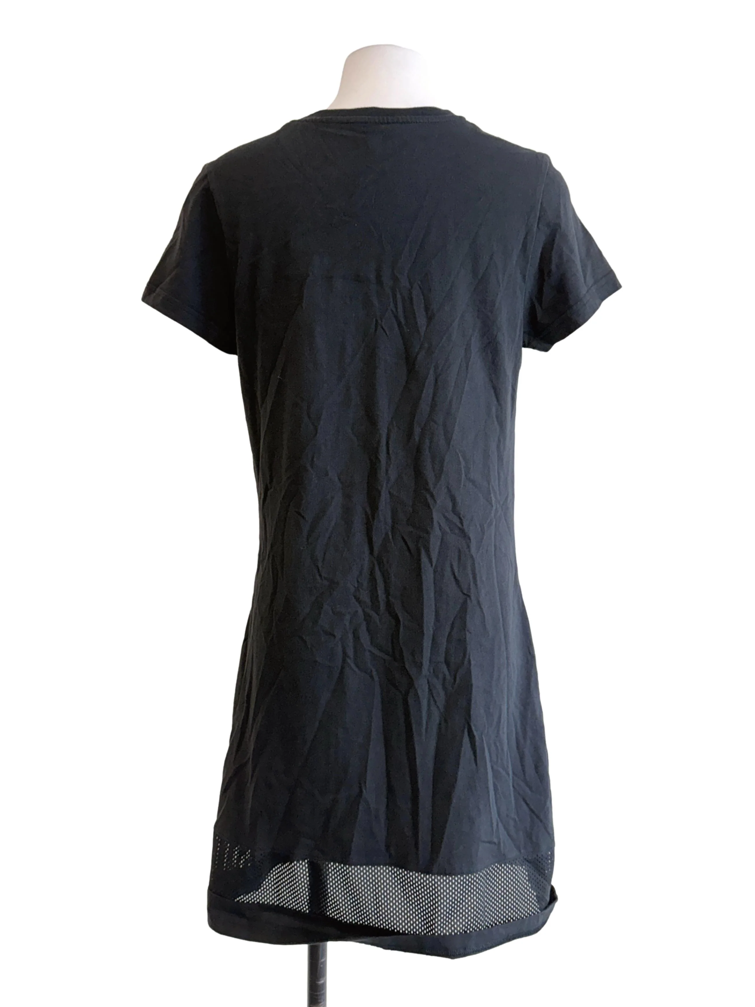 Black Flower Printed Tunic Dress - Image 2