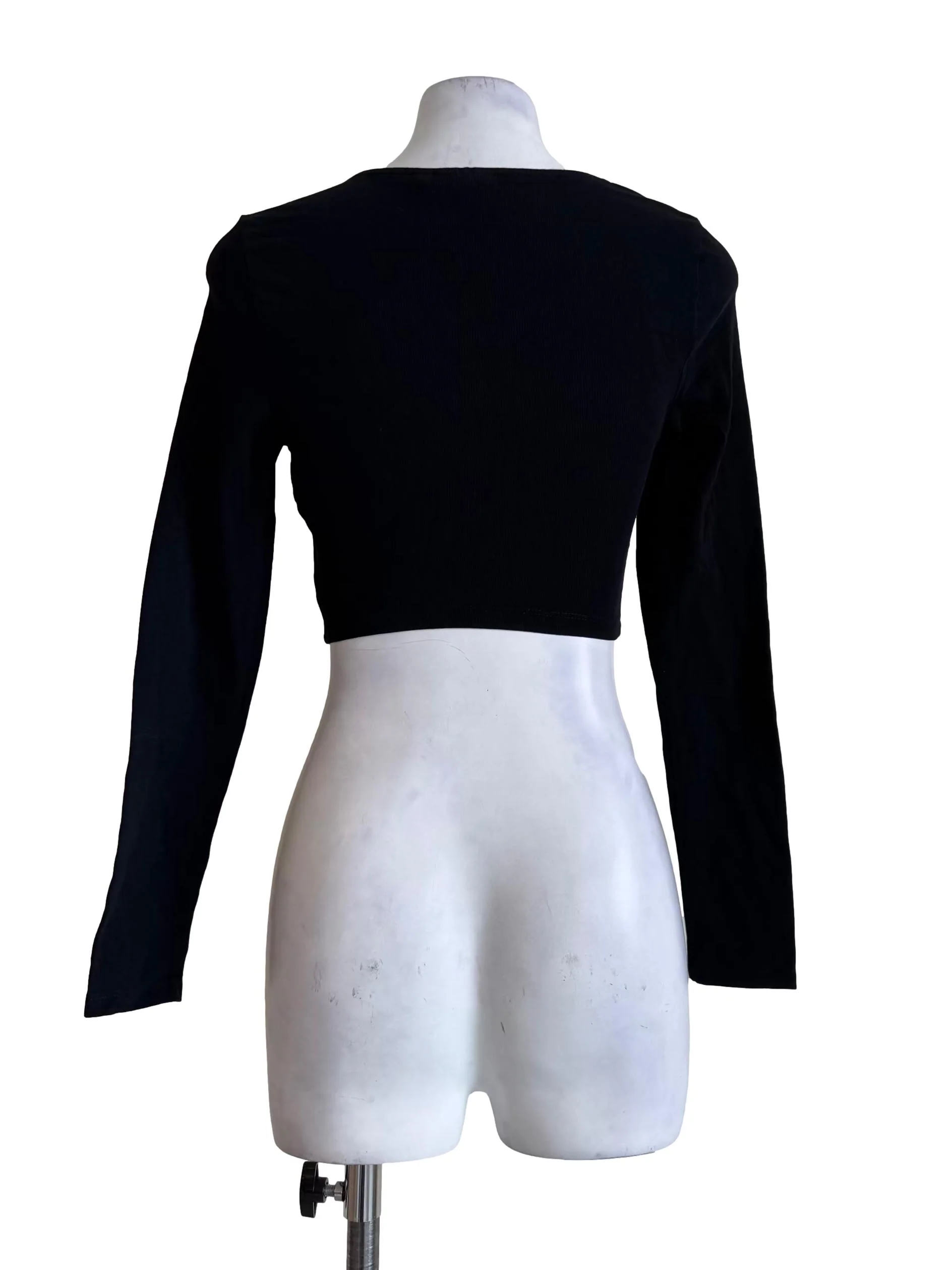 Black Front Knot Top - Image 2