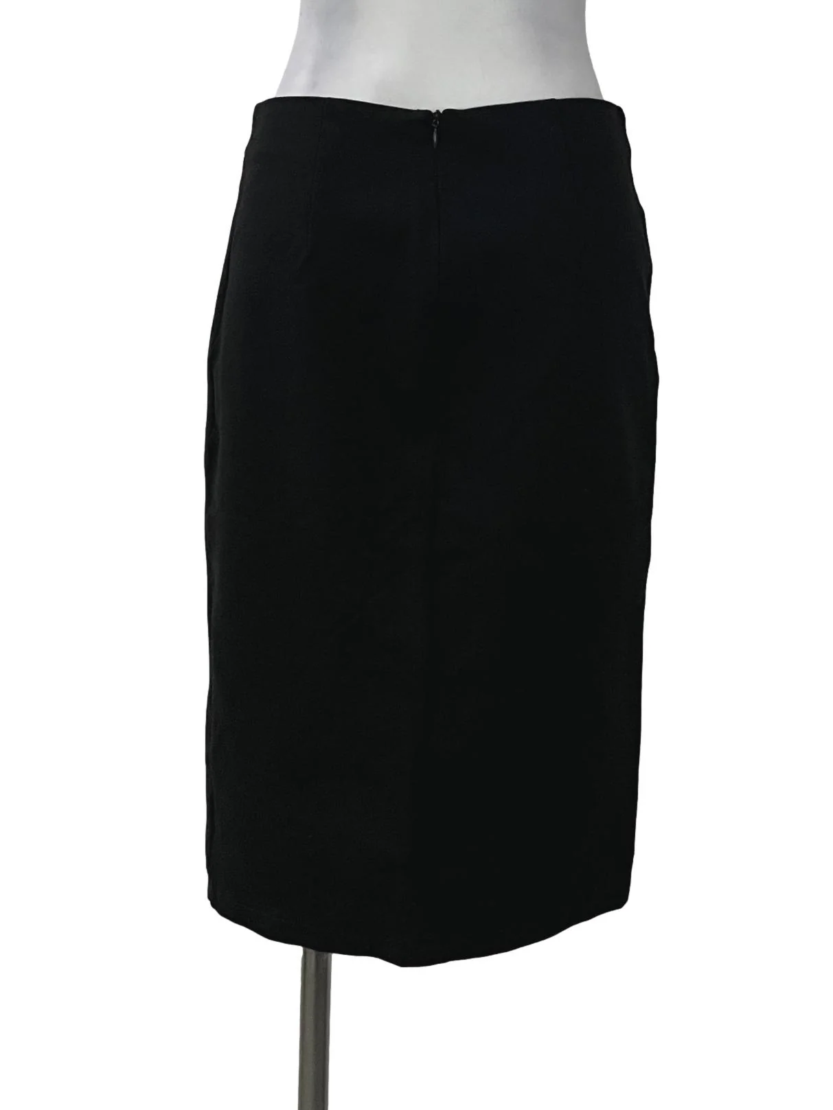 Black Front Slit Bodycon Skirt - Image 2