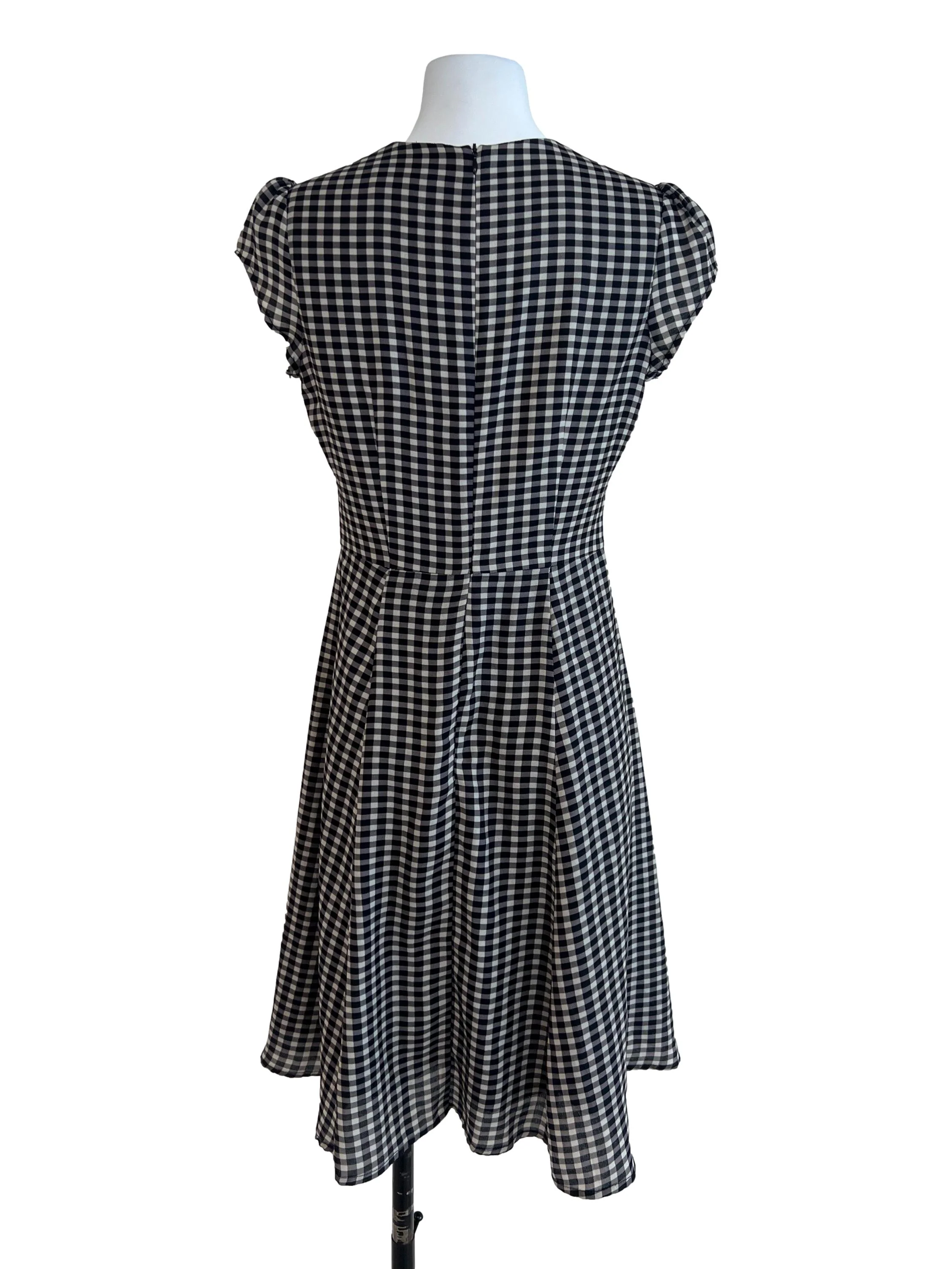 Black Grid Dress - Image 2