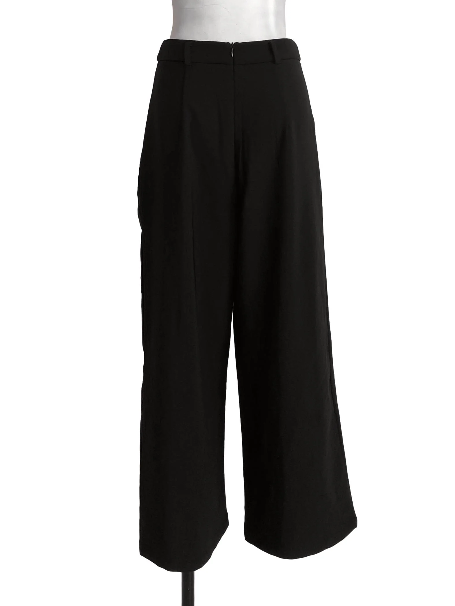 Black High Waist  Slit Formal Pants - Image 2