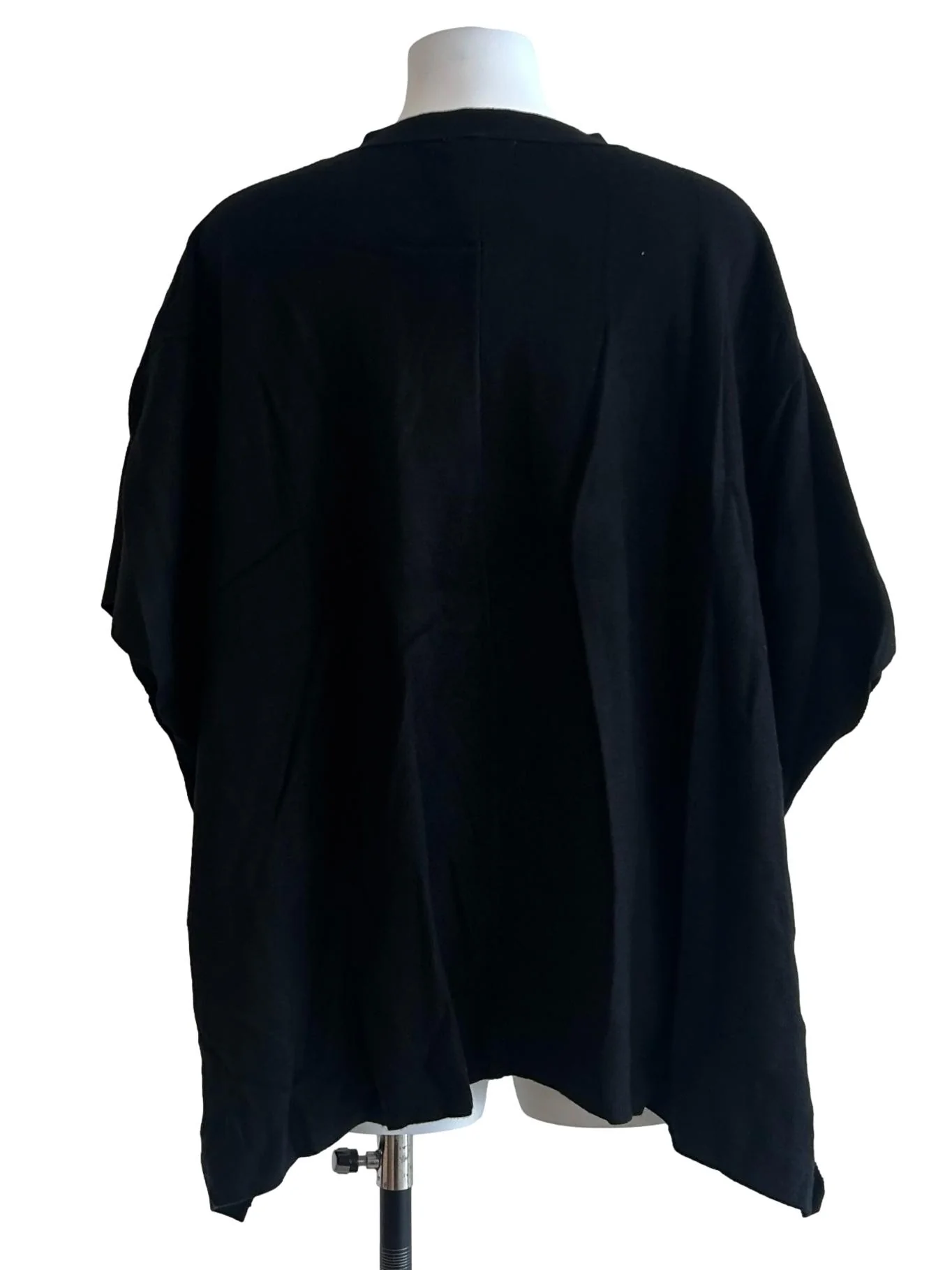Black Knit Open Cardigan OSN - Image 2