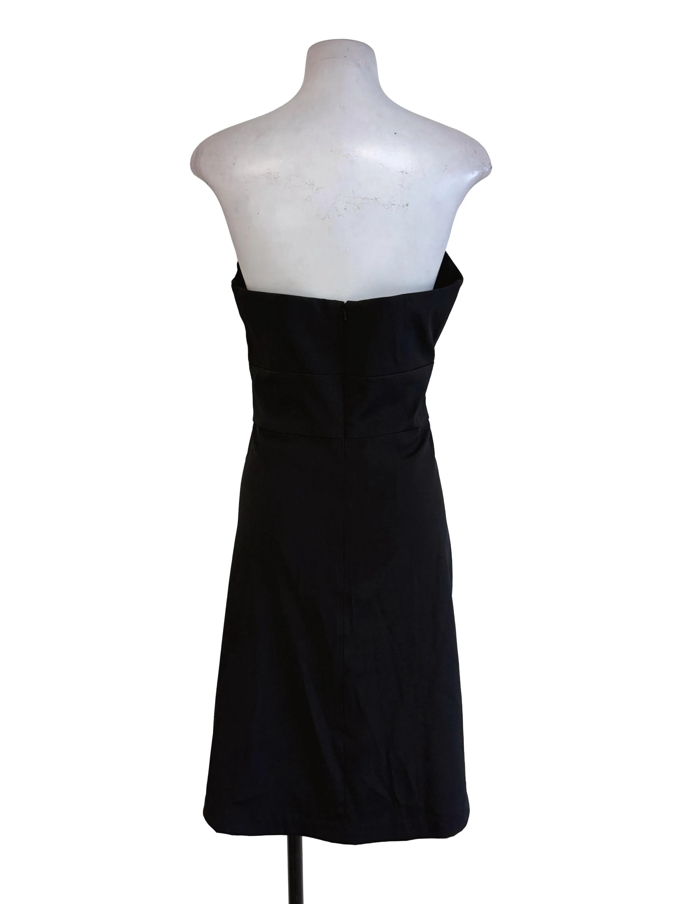 Black Layered Strapless Dress - Image 2