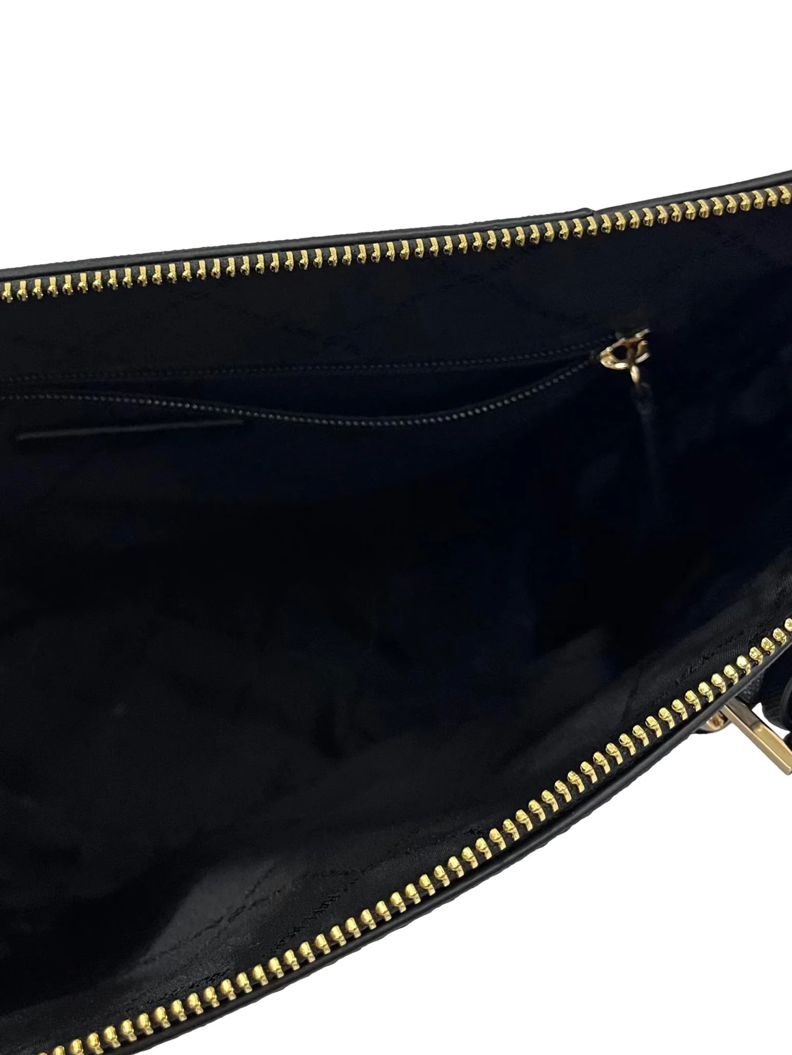 Black Leather Charlotte Large Top Zip Tote Bag CSN - Image 5
