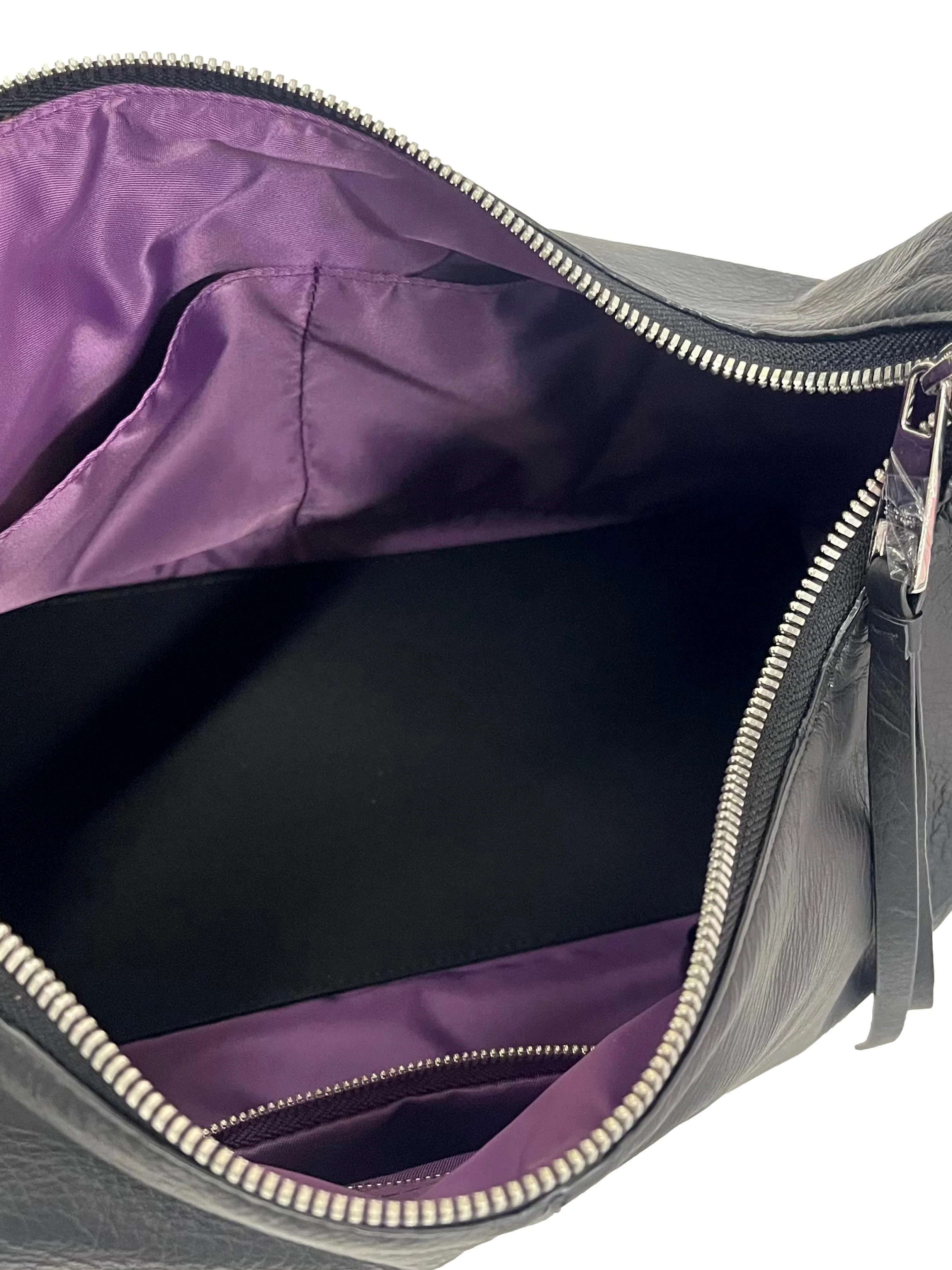 Black Leather Lexi Shoulder Bag CSN - Image 4