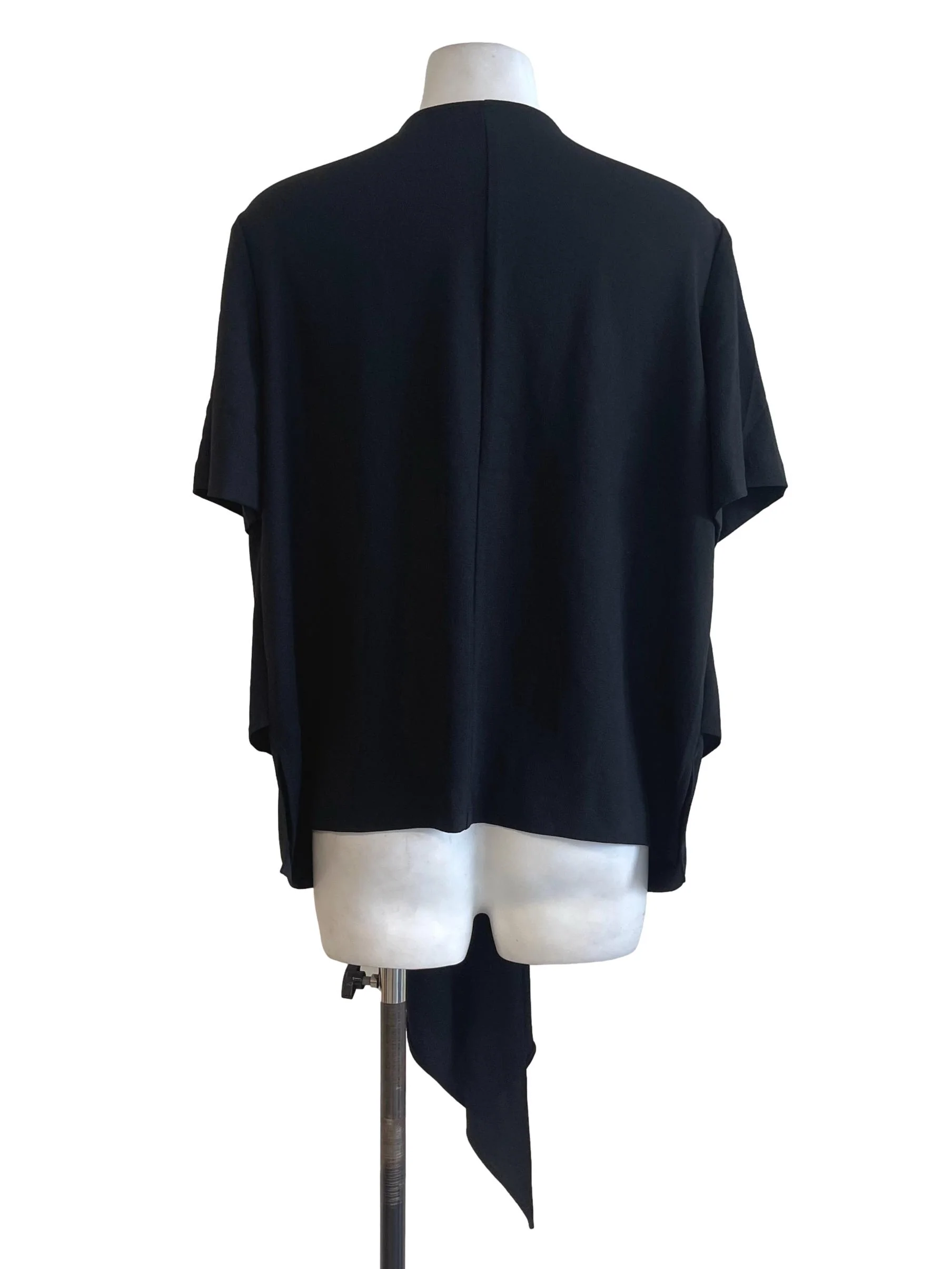 Black Middle Fringe Top - Image 2