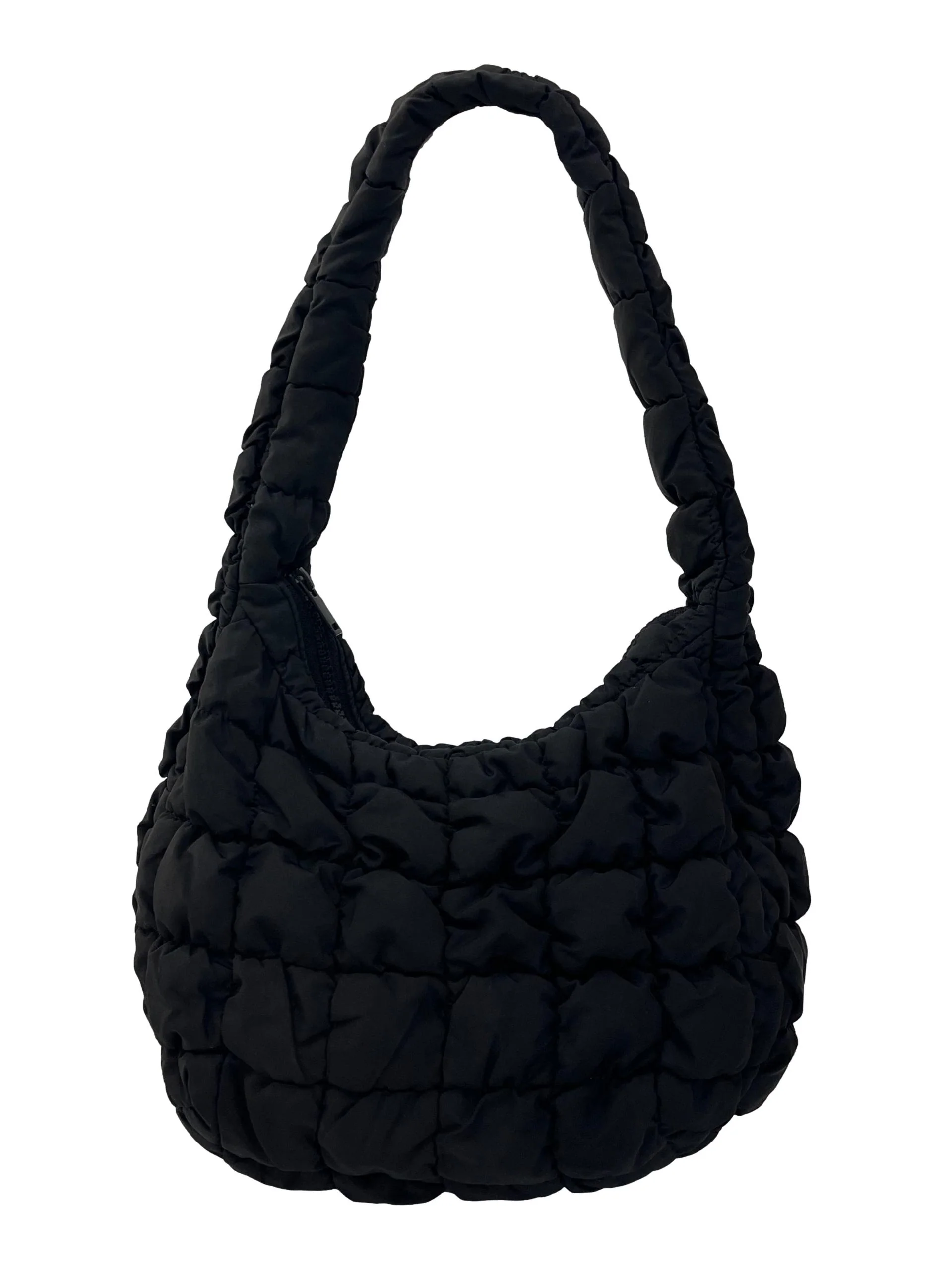 Black Mini Quilted Shoulder Bag - Image 2