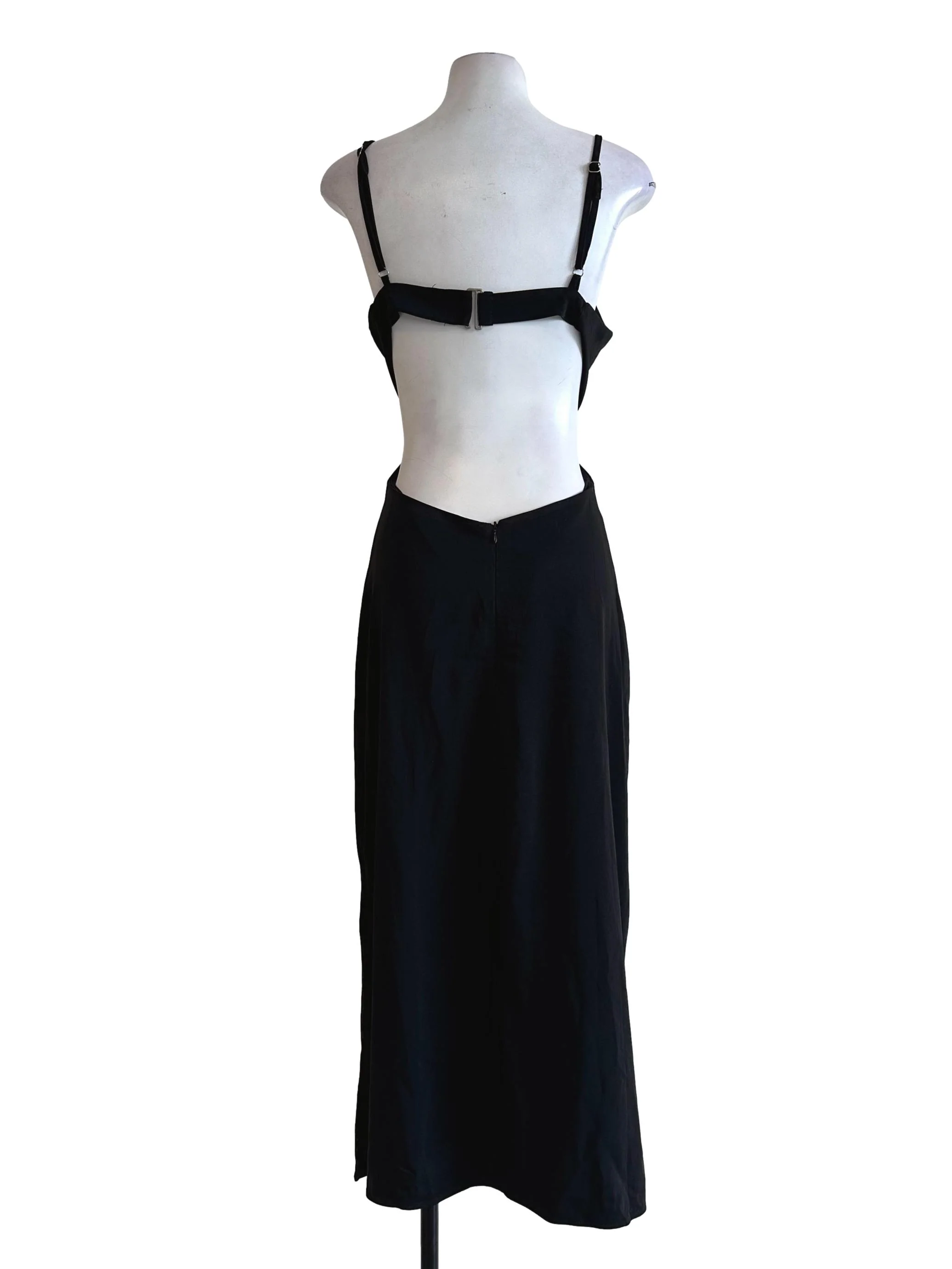 Black Non Padded Sleeveless Dress - Image 2