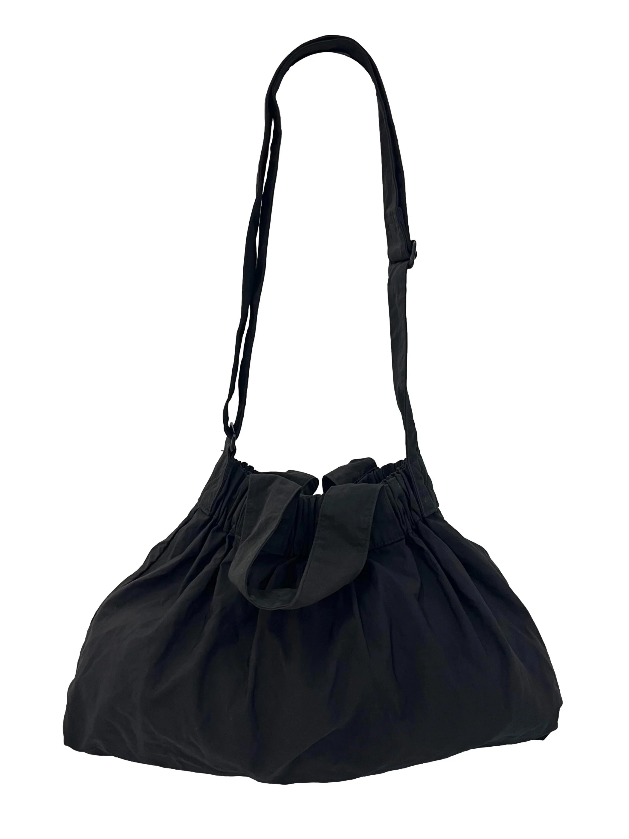 Black Nylon Dumpling Bag - Image 2