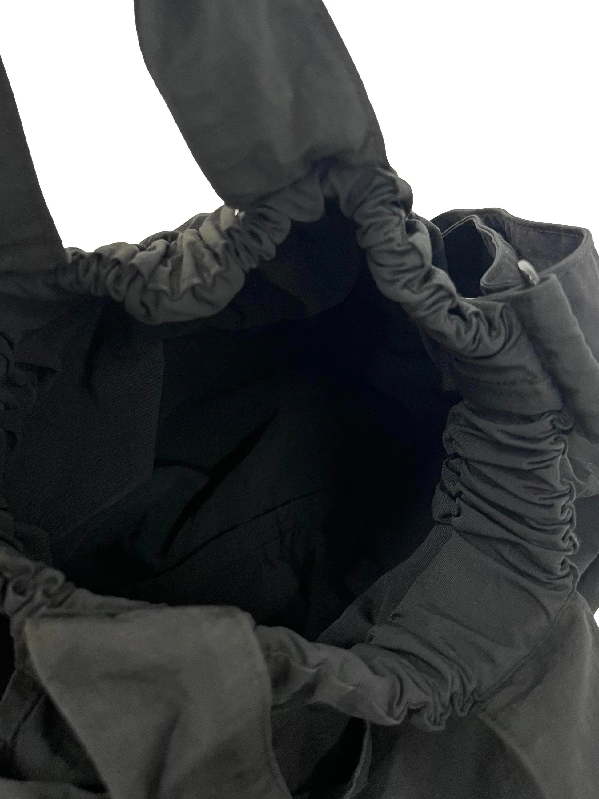 Black Nylon Dumpling Bag - Image 6