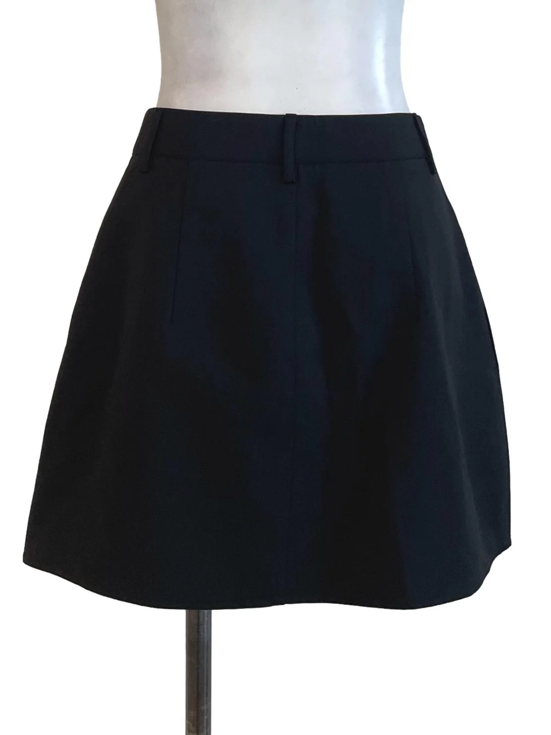 Black Paneled Skorts - Image 2