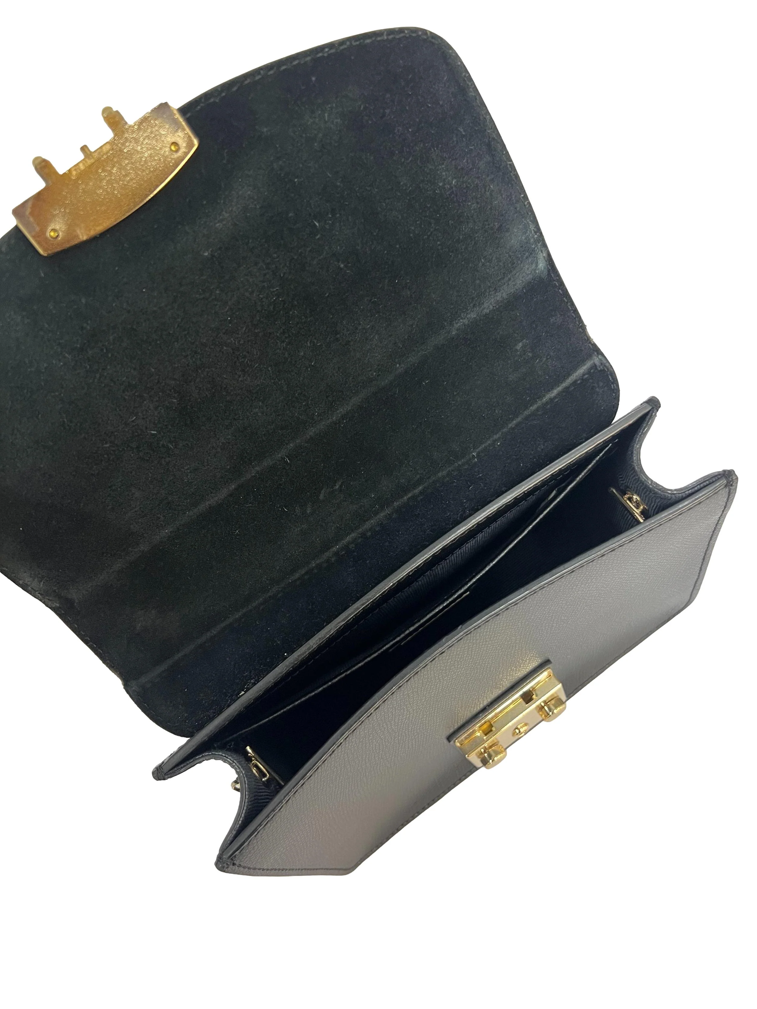 Black Pebbled Leather Metropolis Bag - Image 5