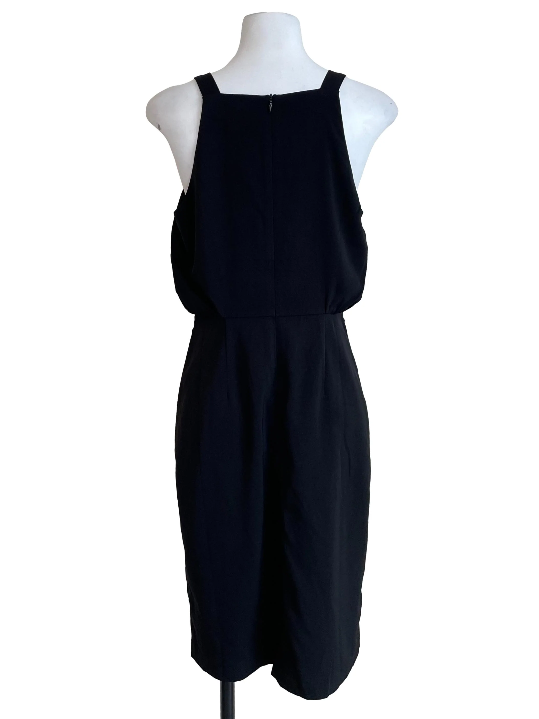 Black Pegged Overlay Dress - Image 2