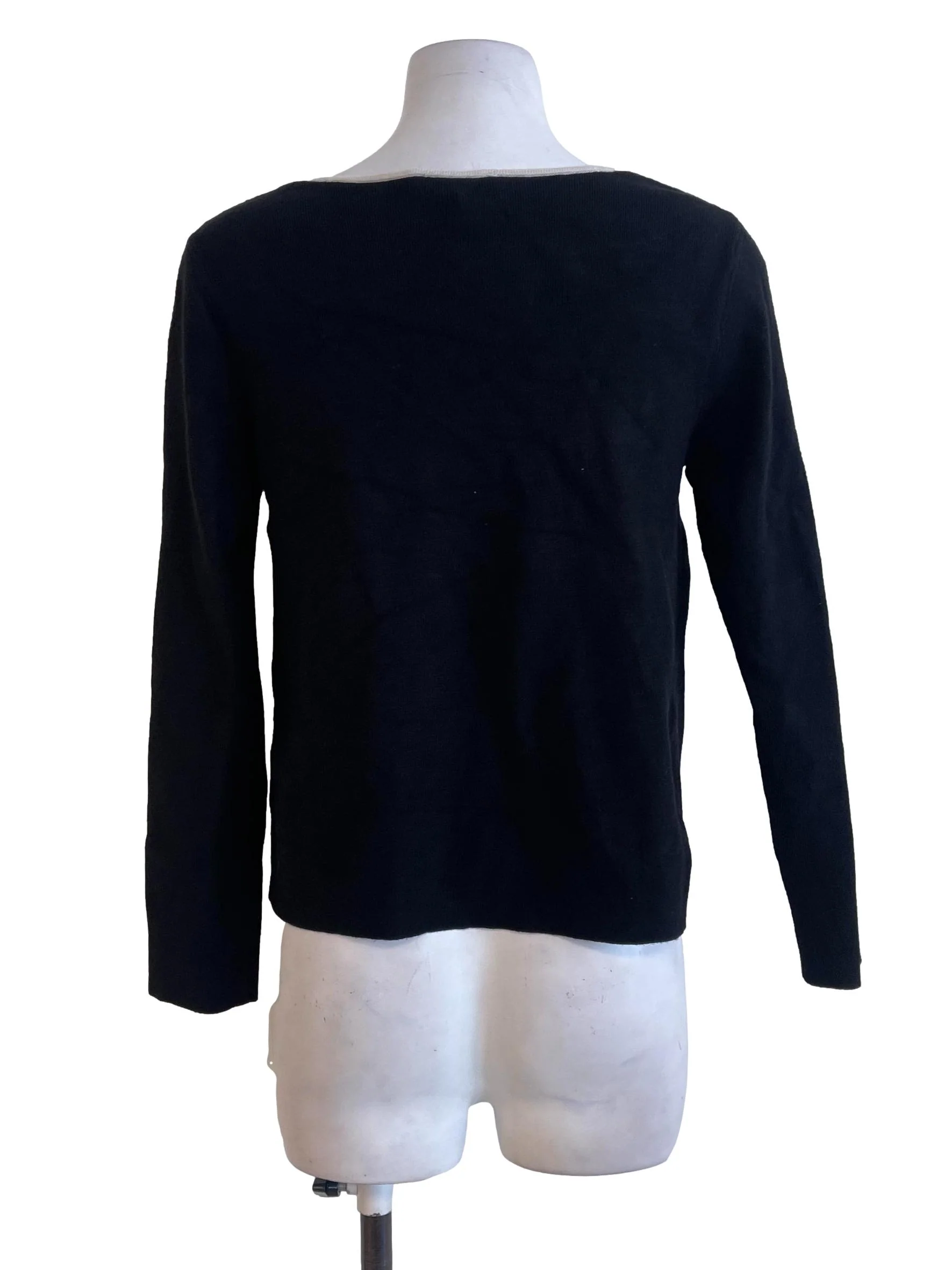 Black Pencil Stripe Tops - Image 2