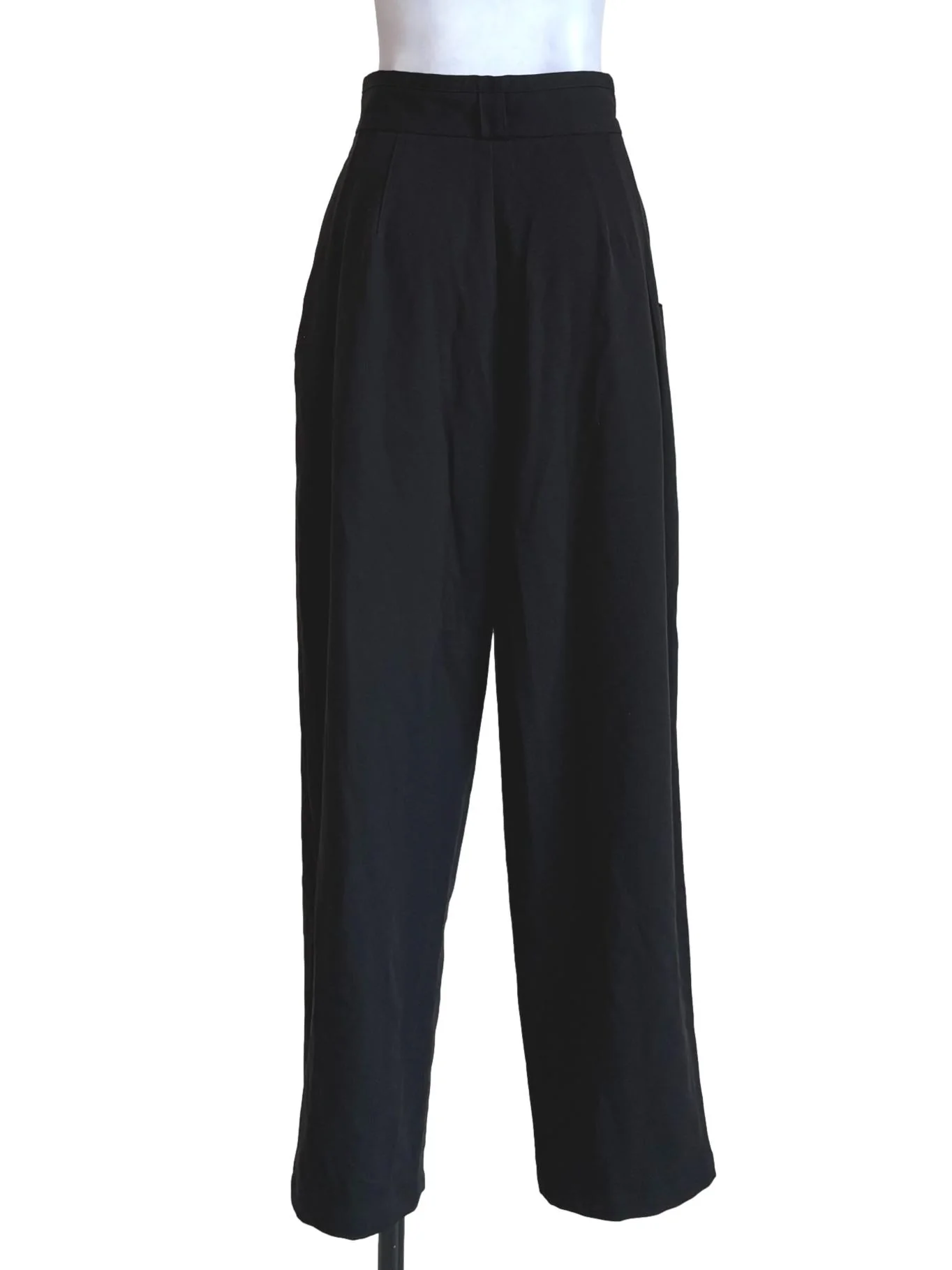Black Pleated Dress Pants - Image 2