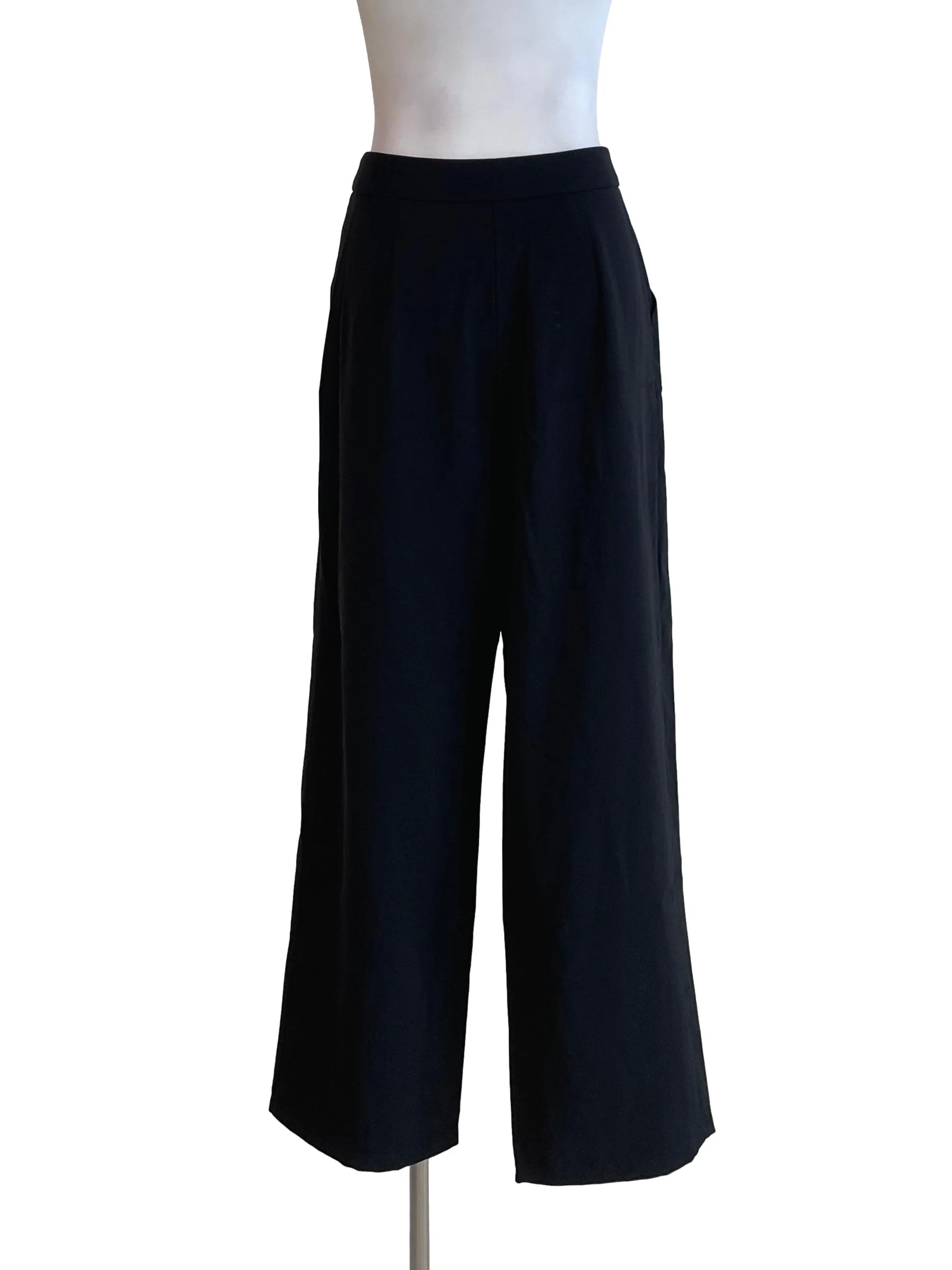 Black Pleated Formal Pants - Image 2