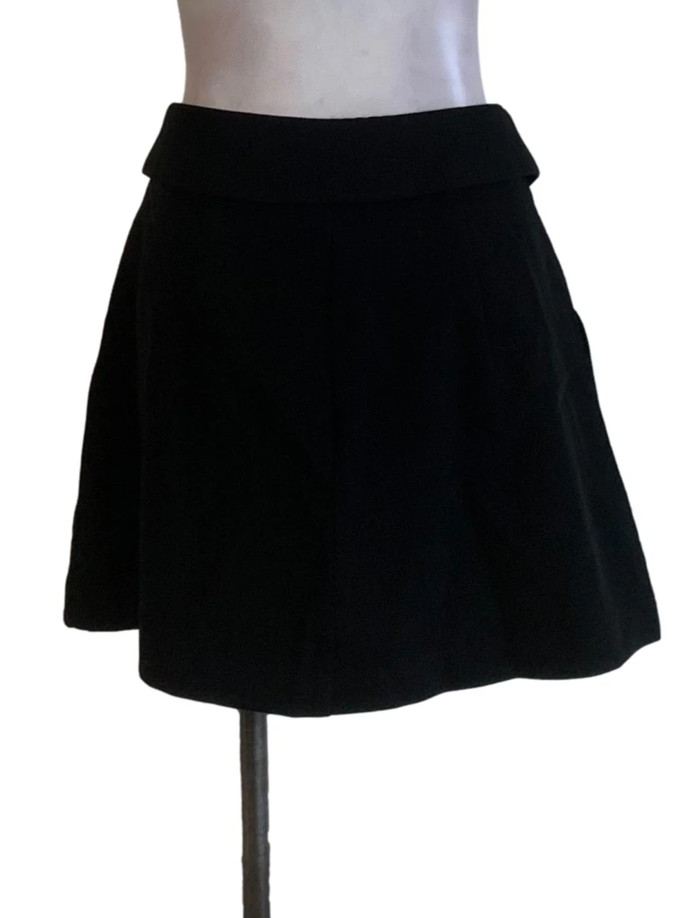 Black Pleated Mini Skort - Image 2
