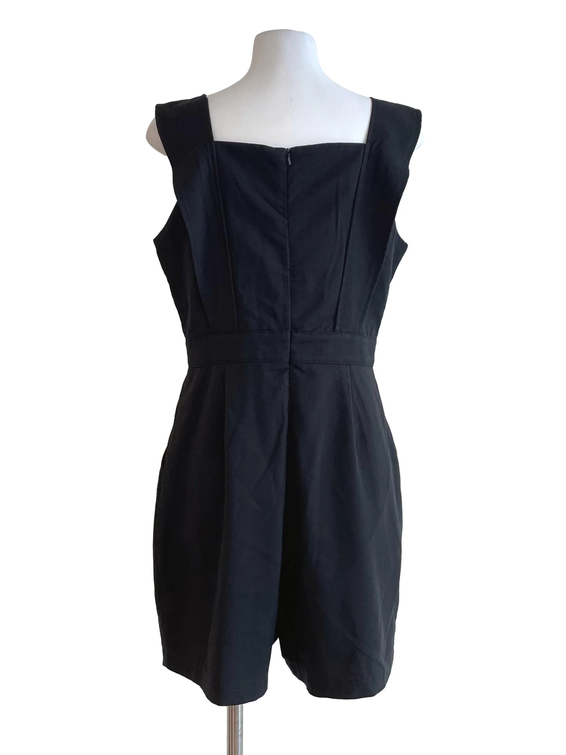 Black Pleated Romper - Image 2