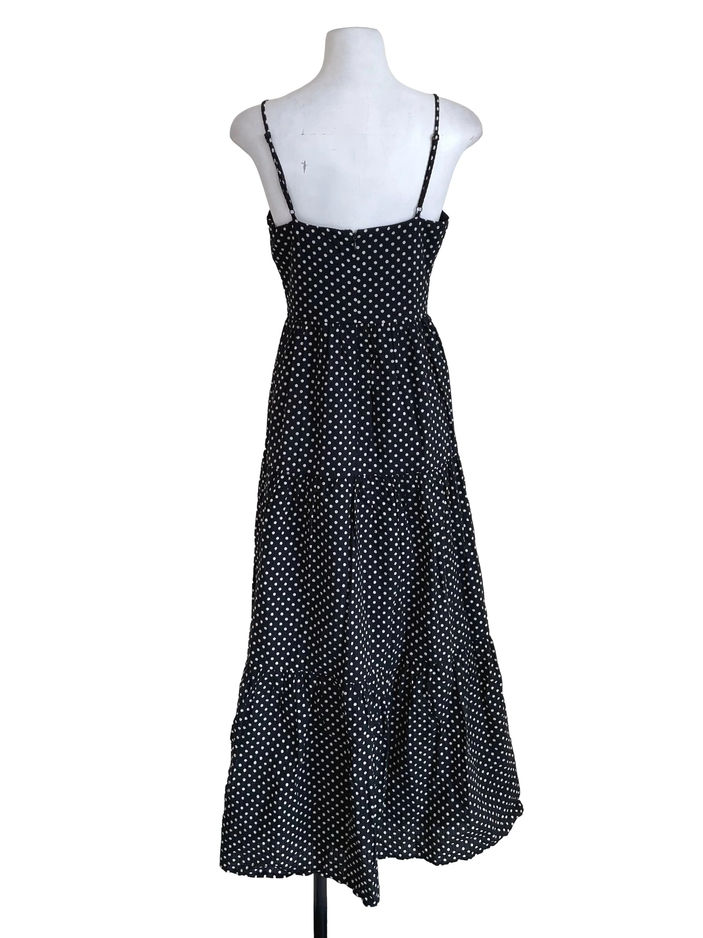 Black Polka Dots Tiered Sundress LB - Image 2
