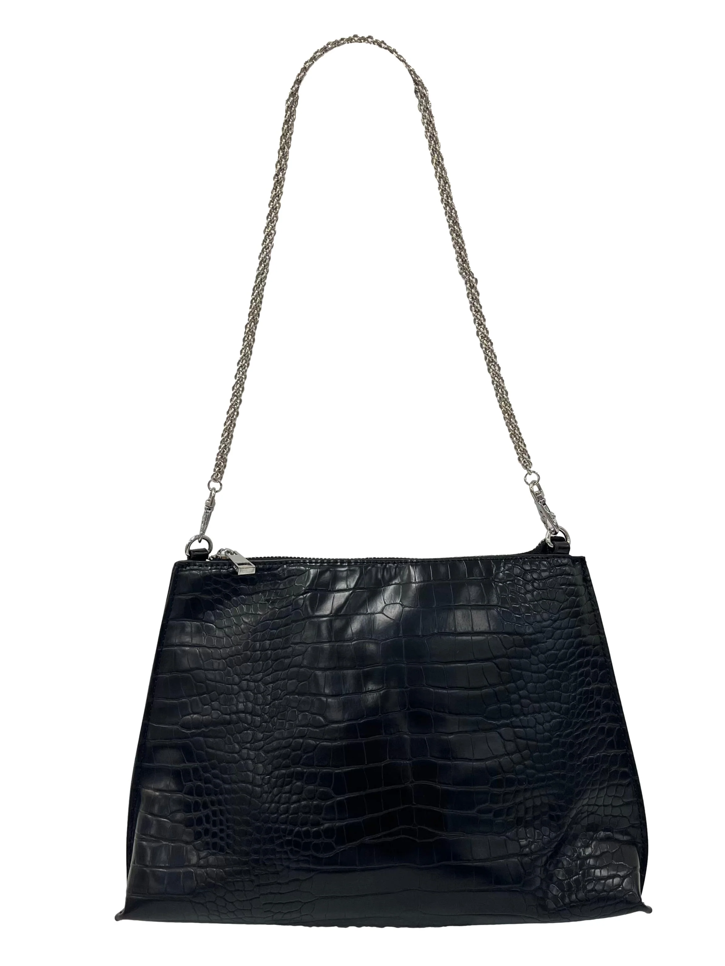 Black PU Leather Aldo Shoulder Bag With Interchangeable Straps CSN - Image 2