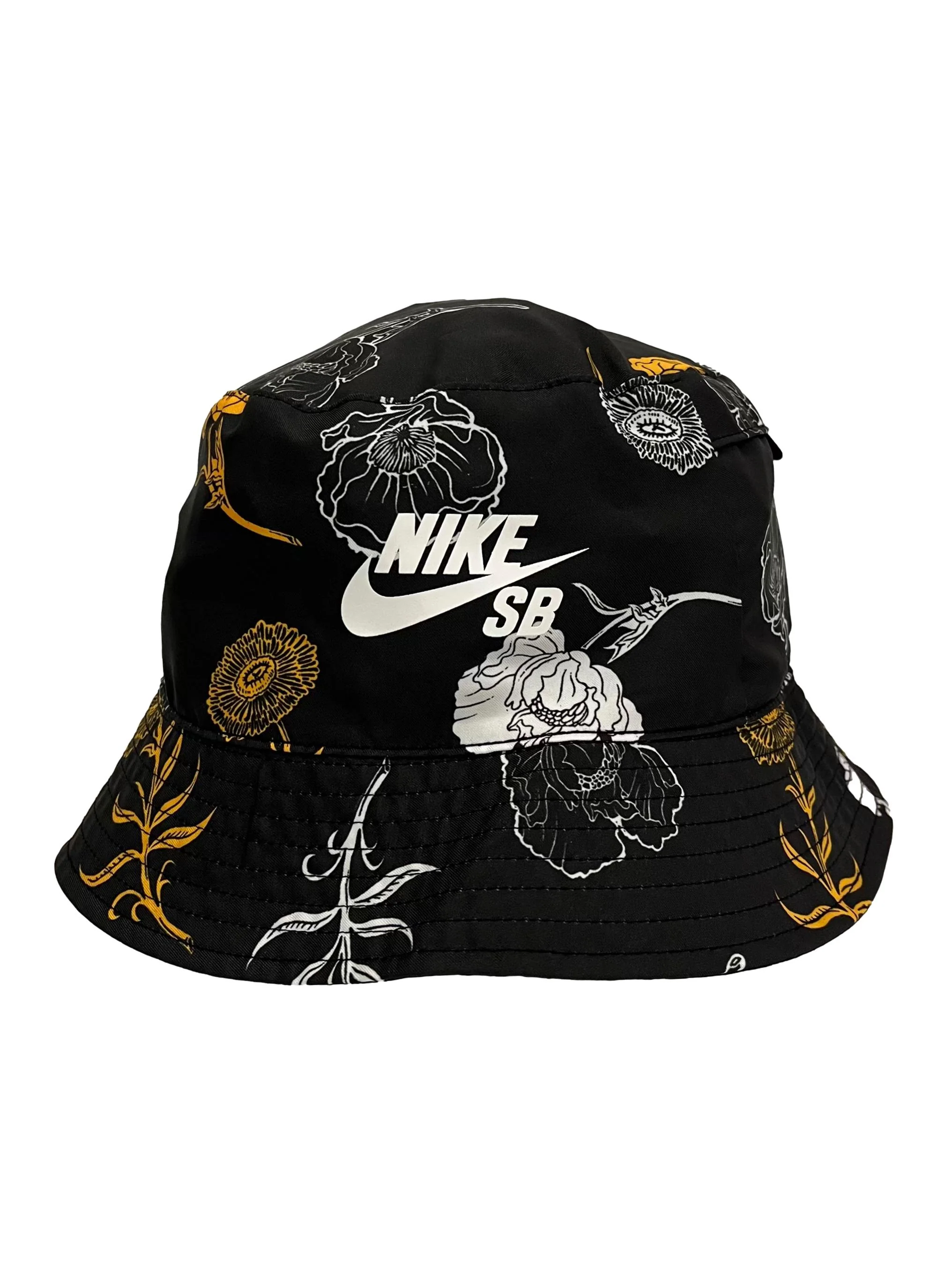 Black Reversible Design Bucket Hat