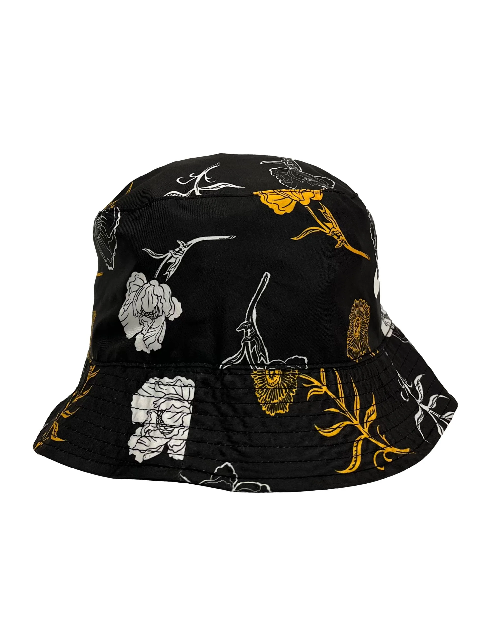 Black Reversible Design Bucket Hat - Image 2
