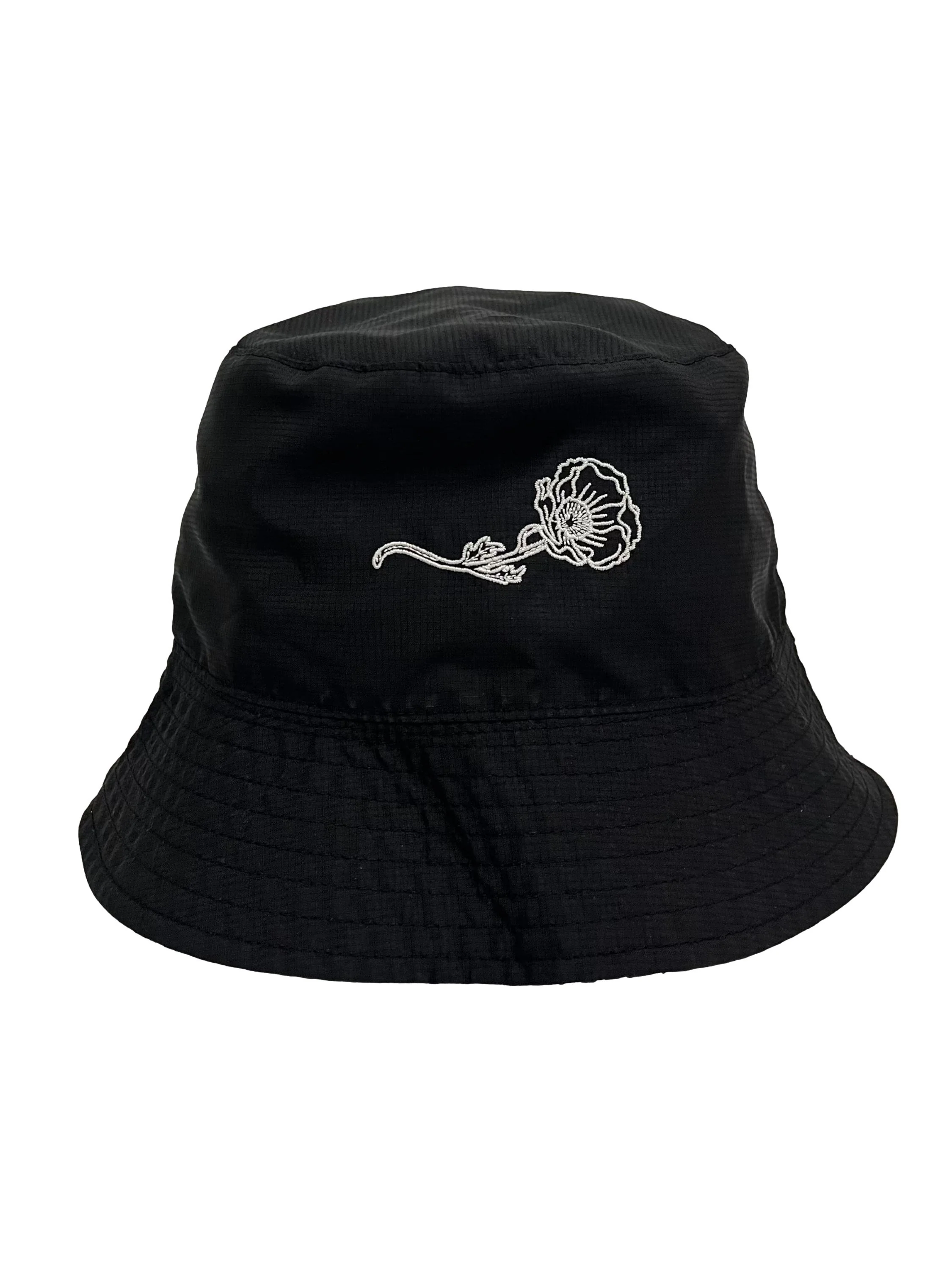 Black Reversible Design Bucket Hat - Image 5