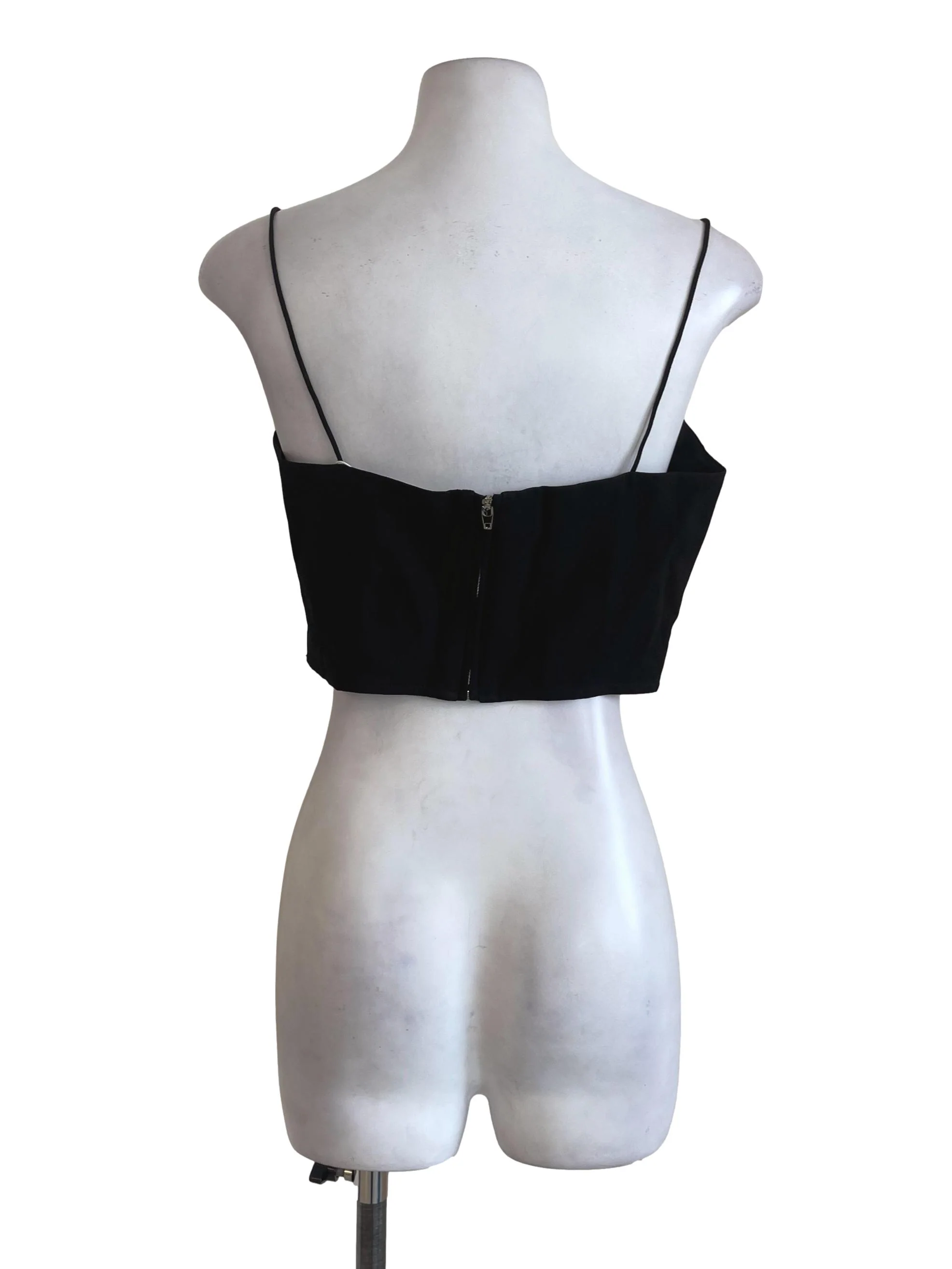 Black Ribbed Camisole - Image 2
