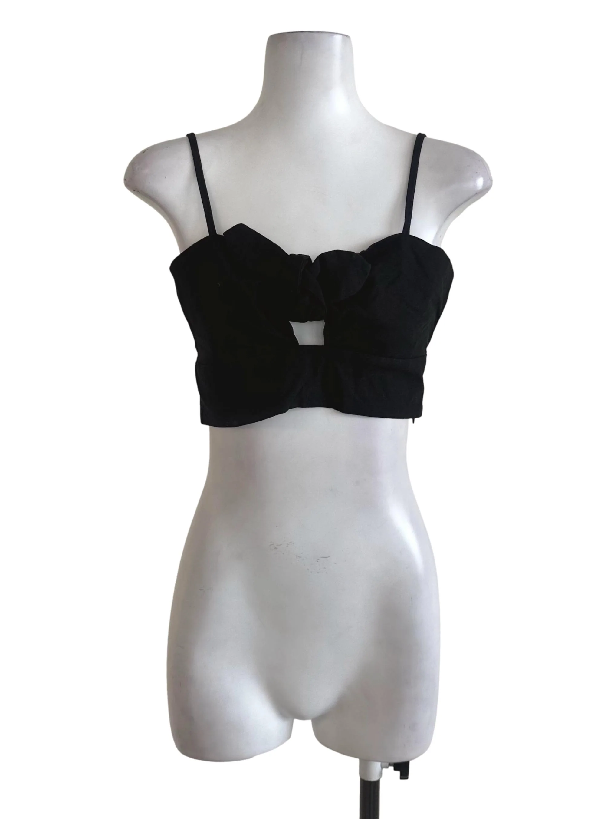 Black Ribbon Plain Top
