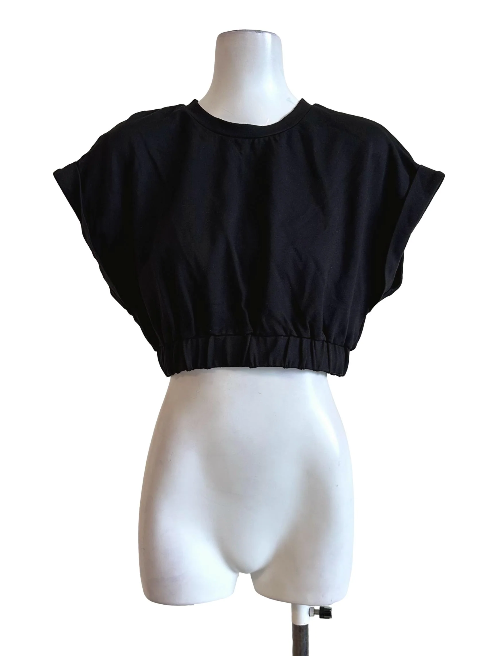 Black Round Neck Top LB