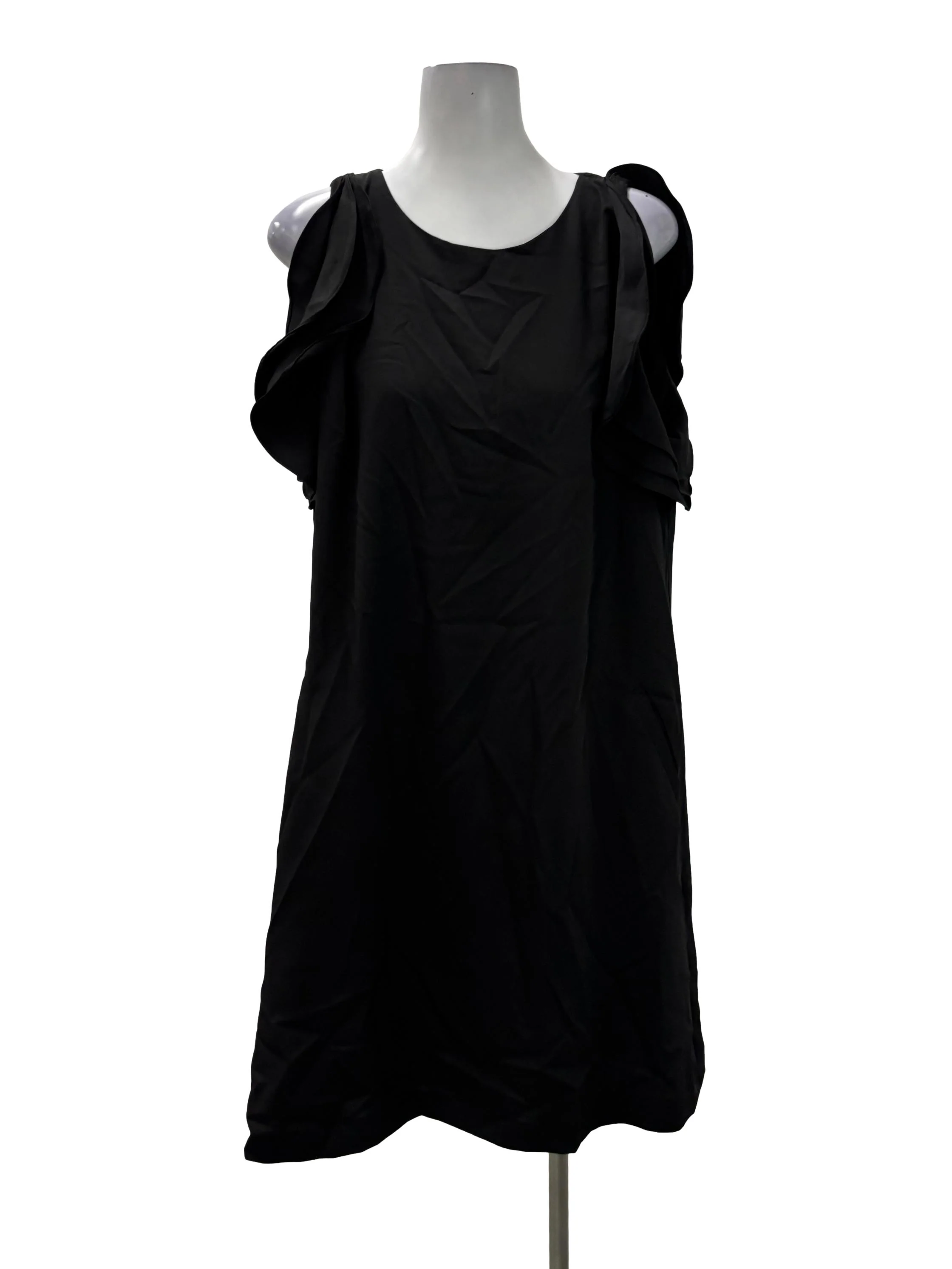 Black Roundneck Shift Dress