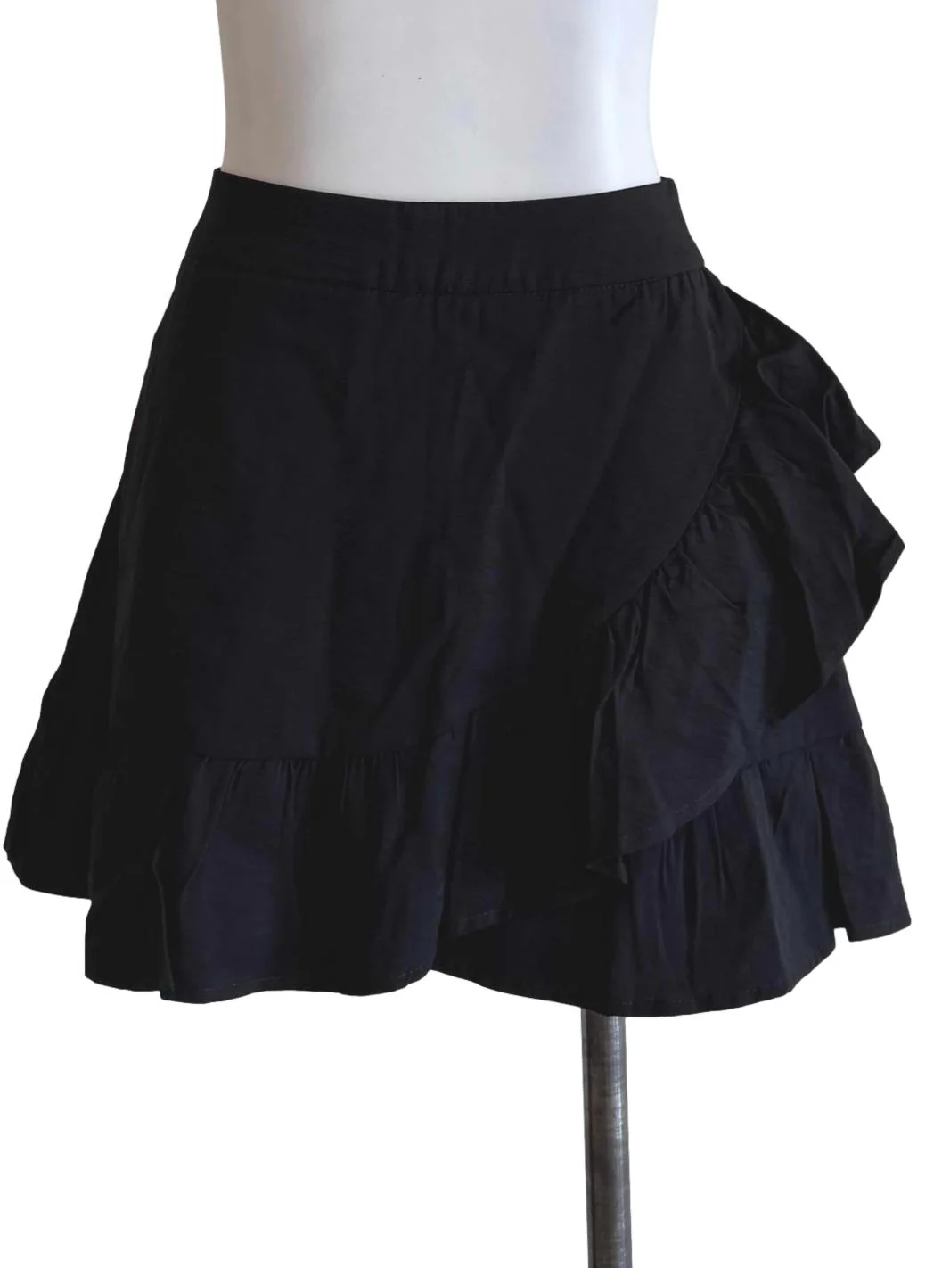 Black Ruffle Skort