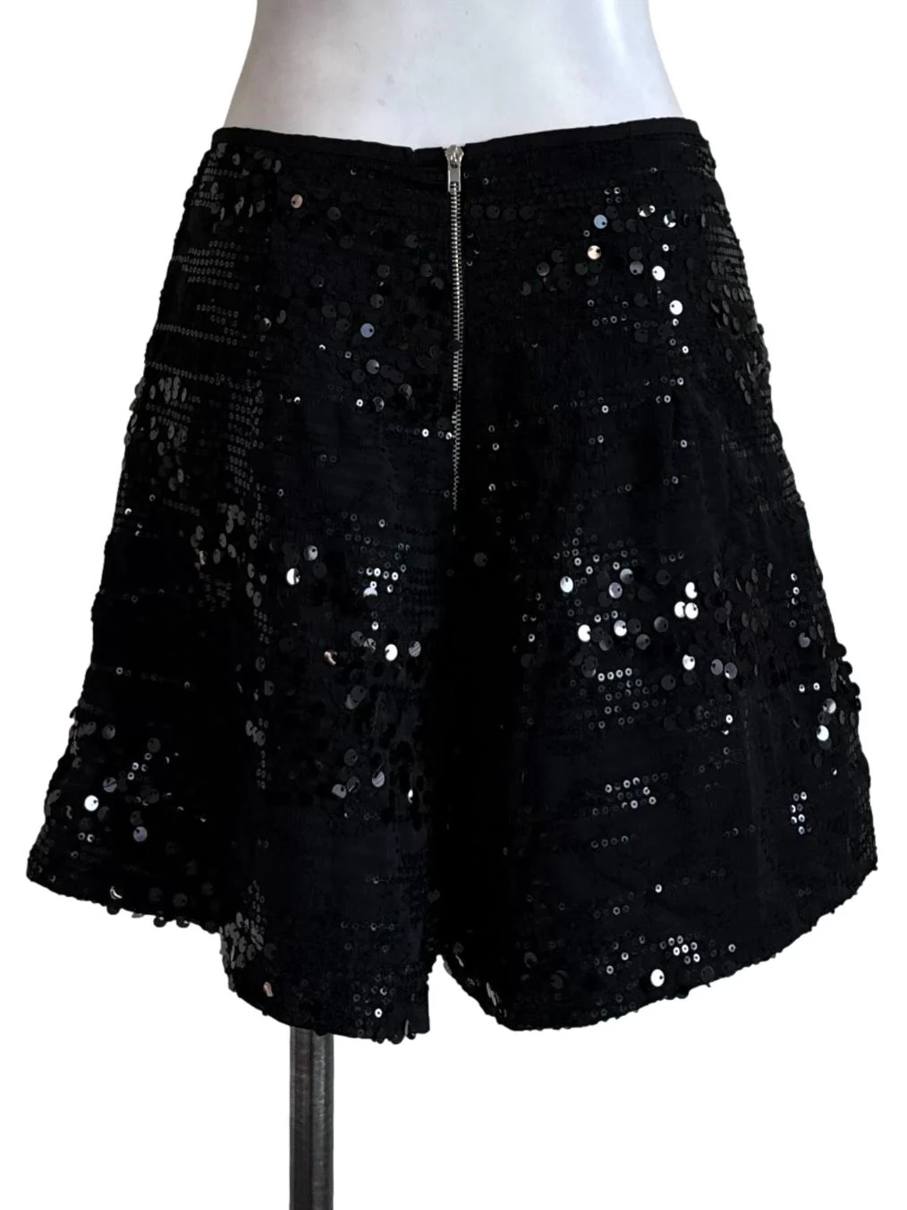 Black Sequin Shorts - Image 2