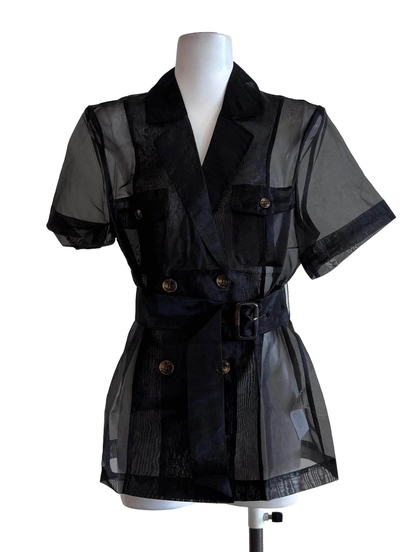 Black Sheer Blazer