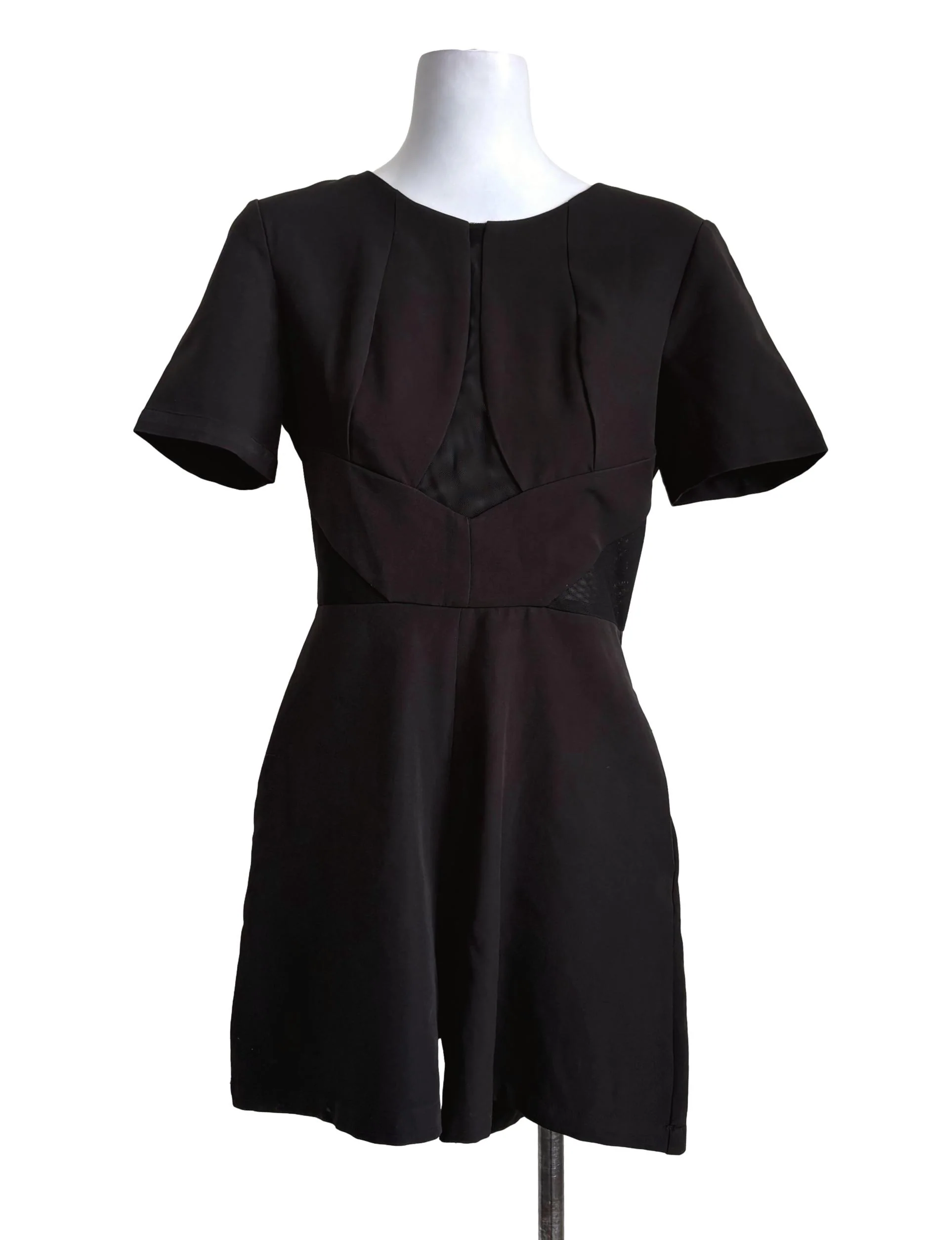 Black Sheer Rompers