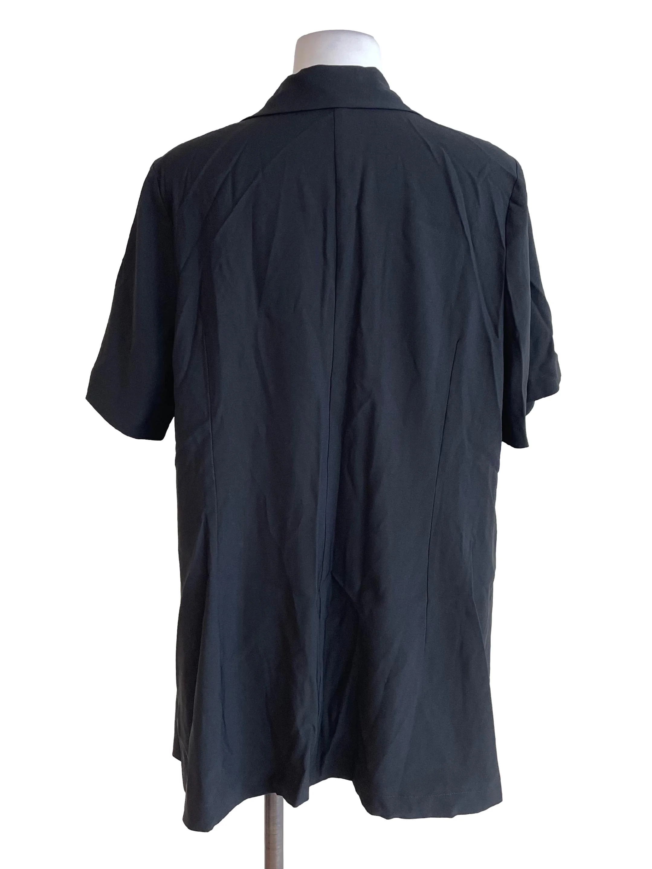 Black Short Sleeves Blouse - Image 2