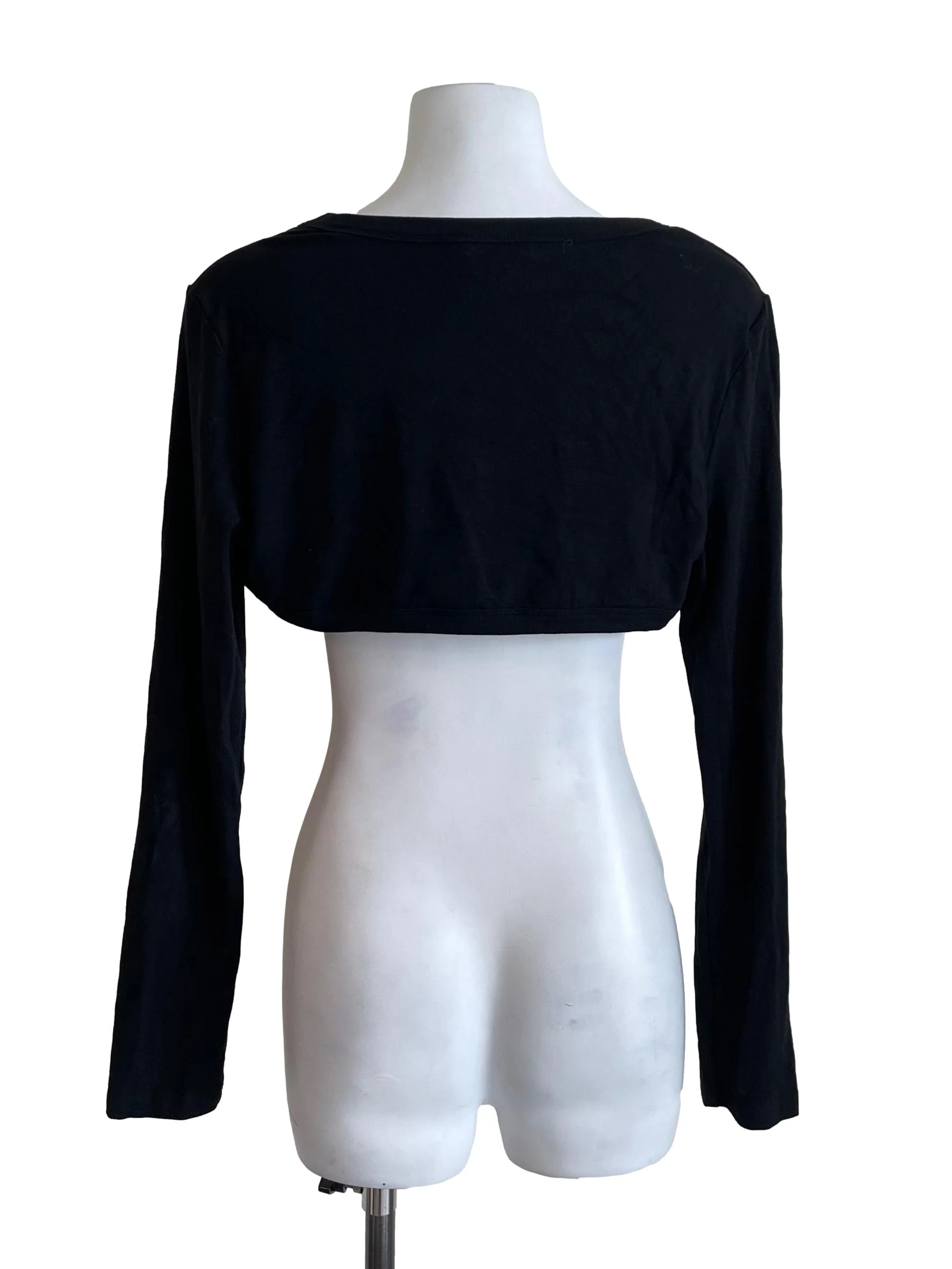 Black Shrug Cardigan - Image 2