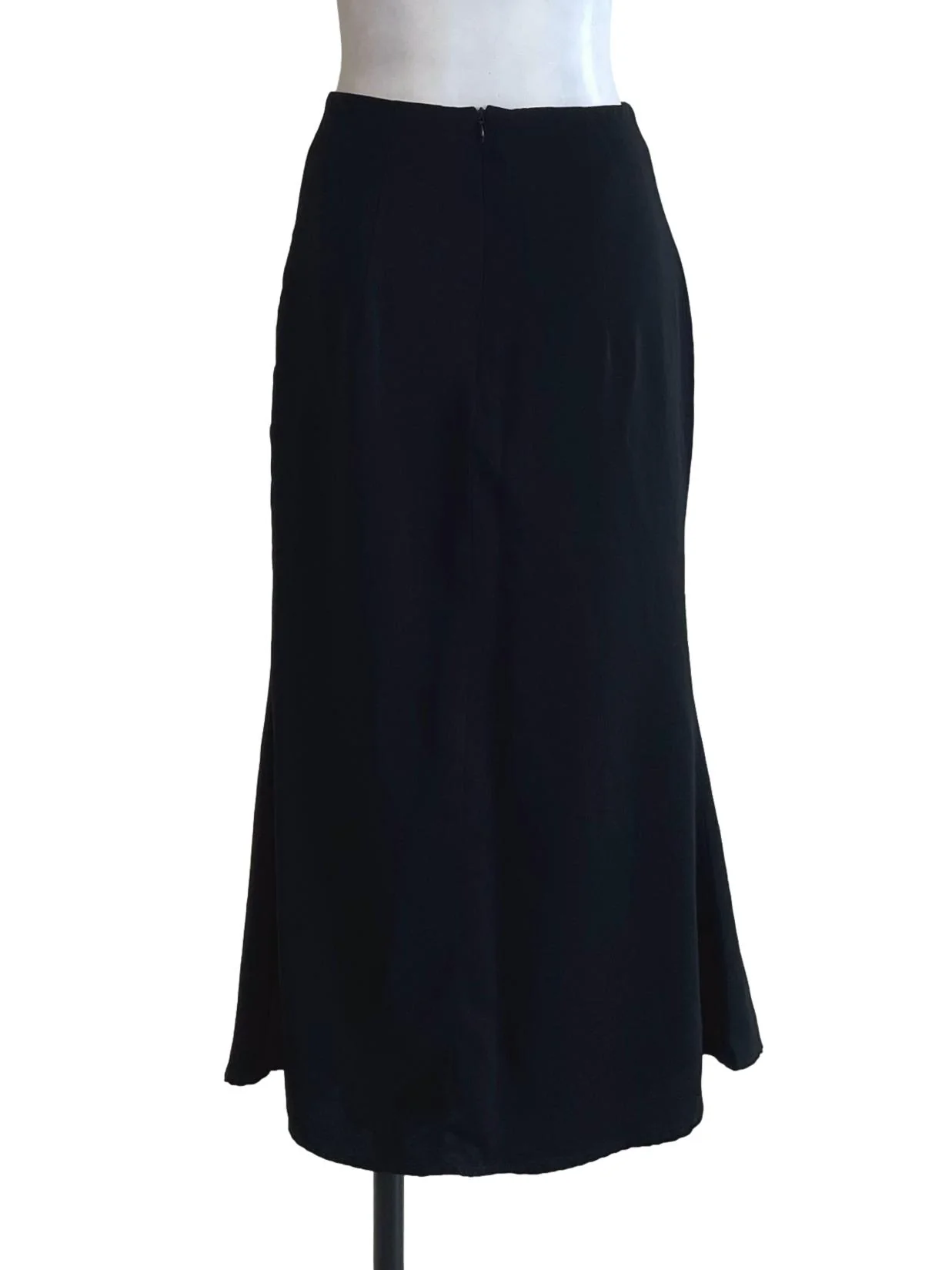 Black Silky A Line Skirt TTR - Image 2