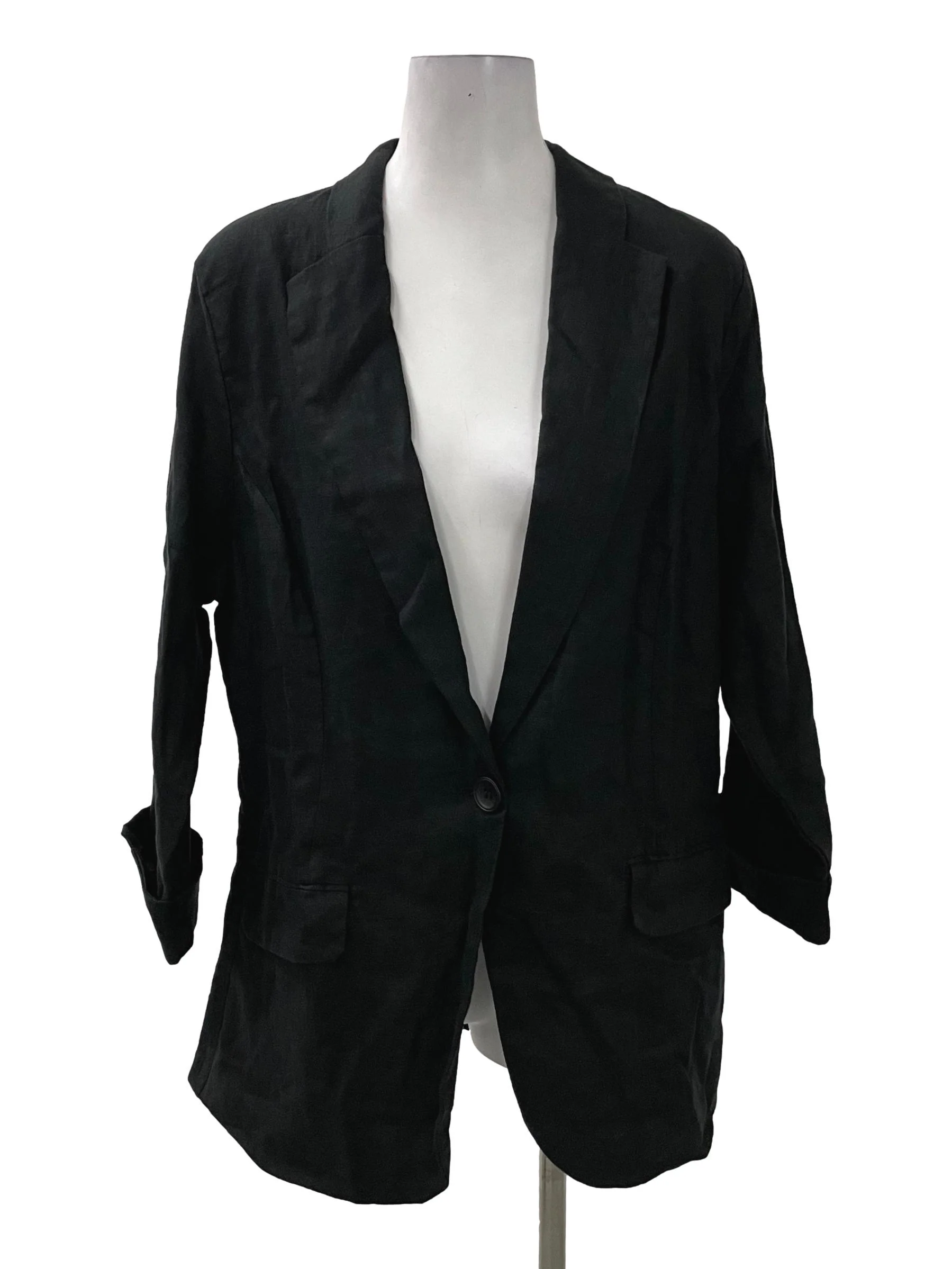 Black Single Breasted Blazer